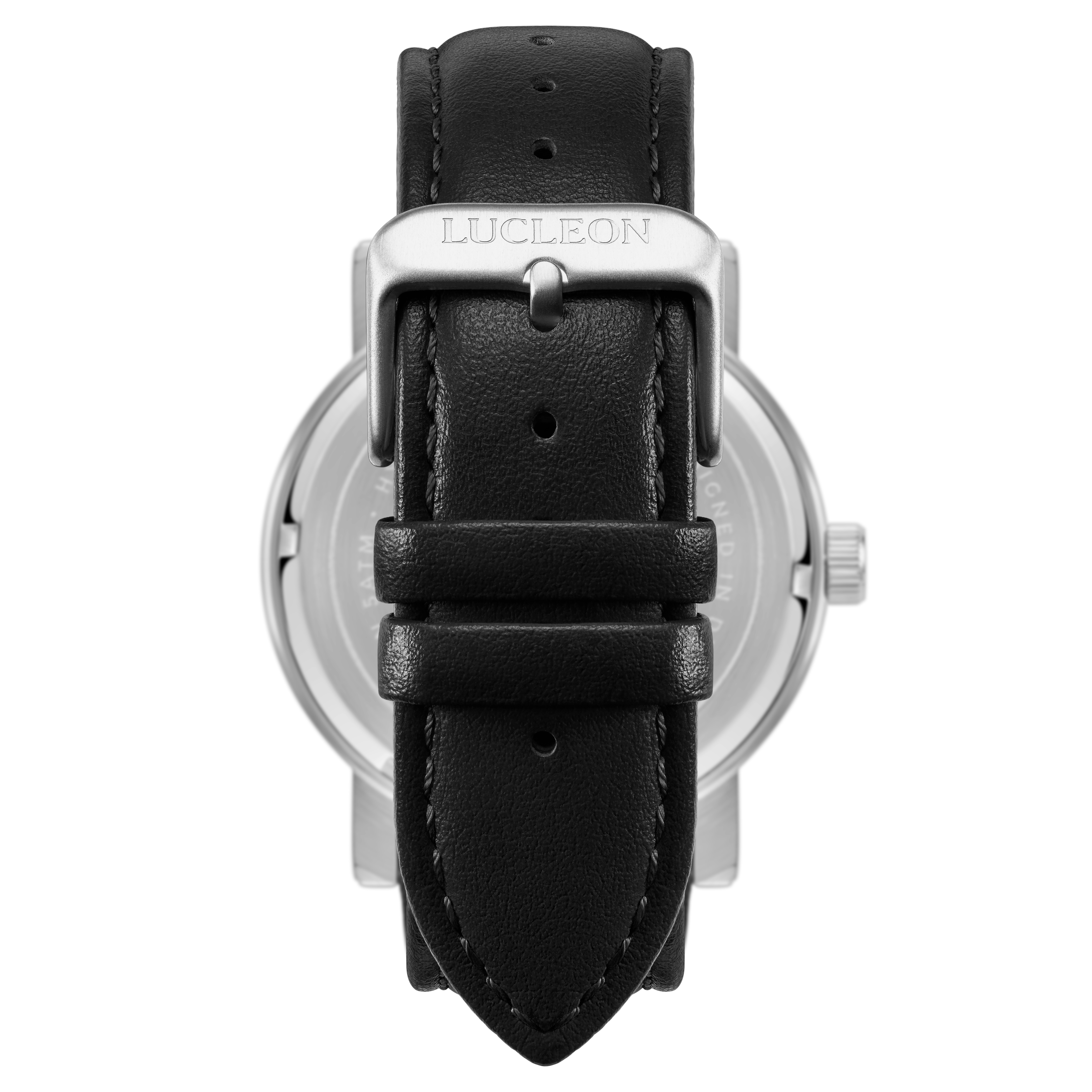 Hydra | Zwart Roestvrijstalen Horloge in Vintage-stijl - 4