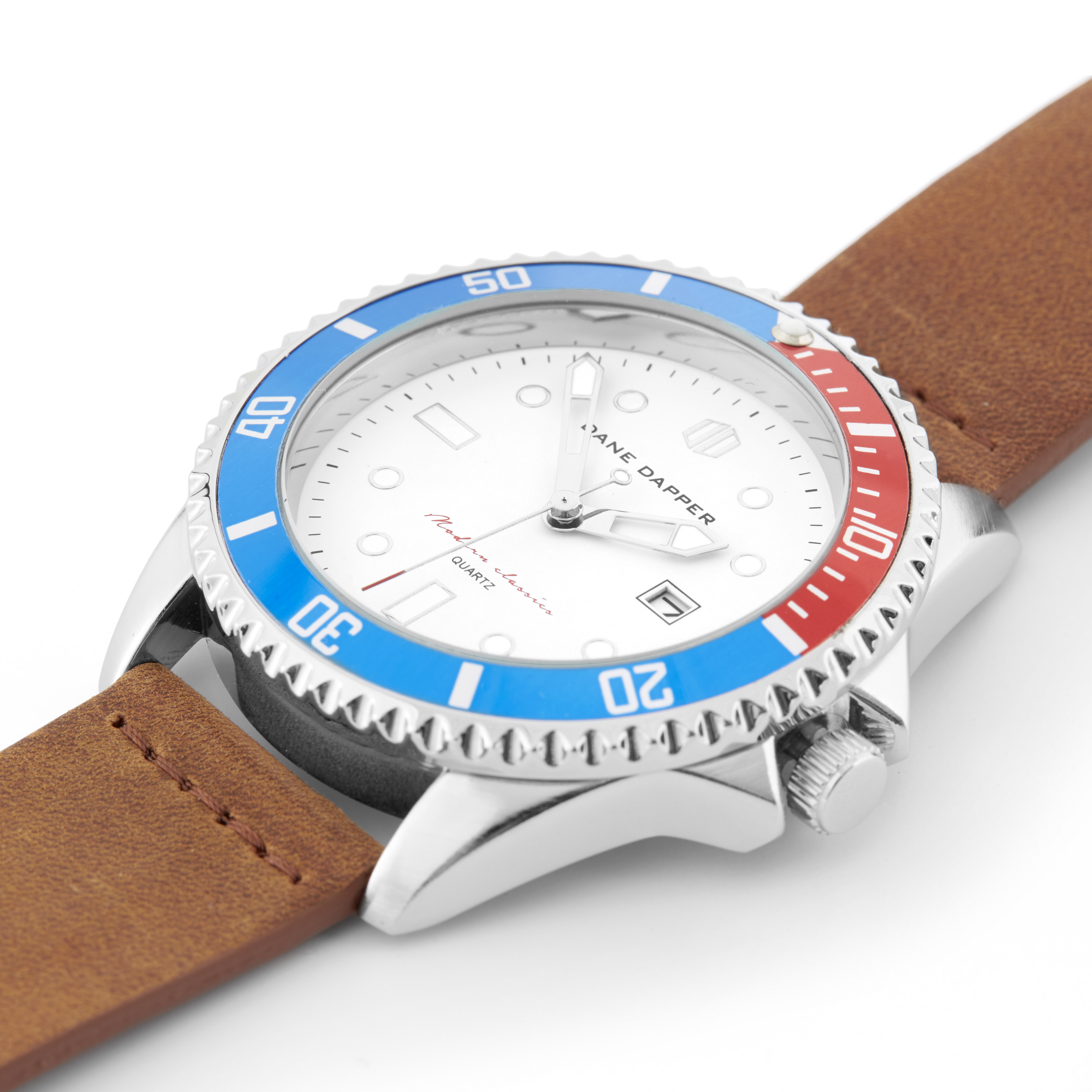 Brown & Silver Topaz Mariner Watch - 2