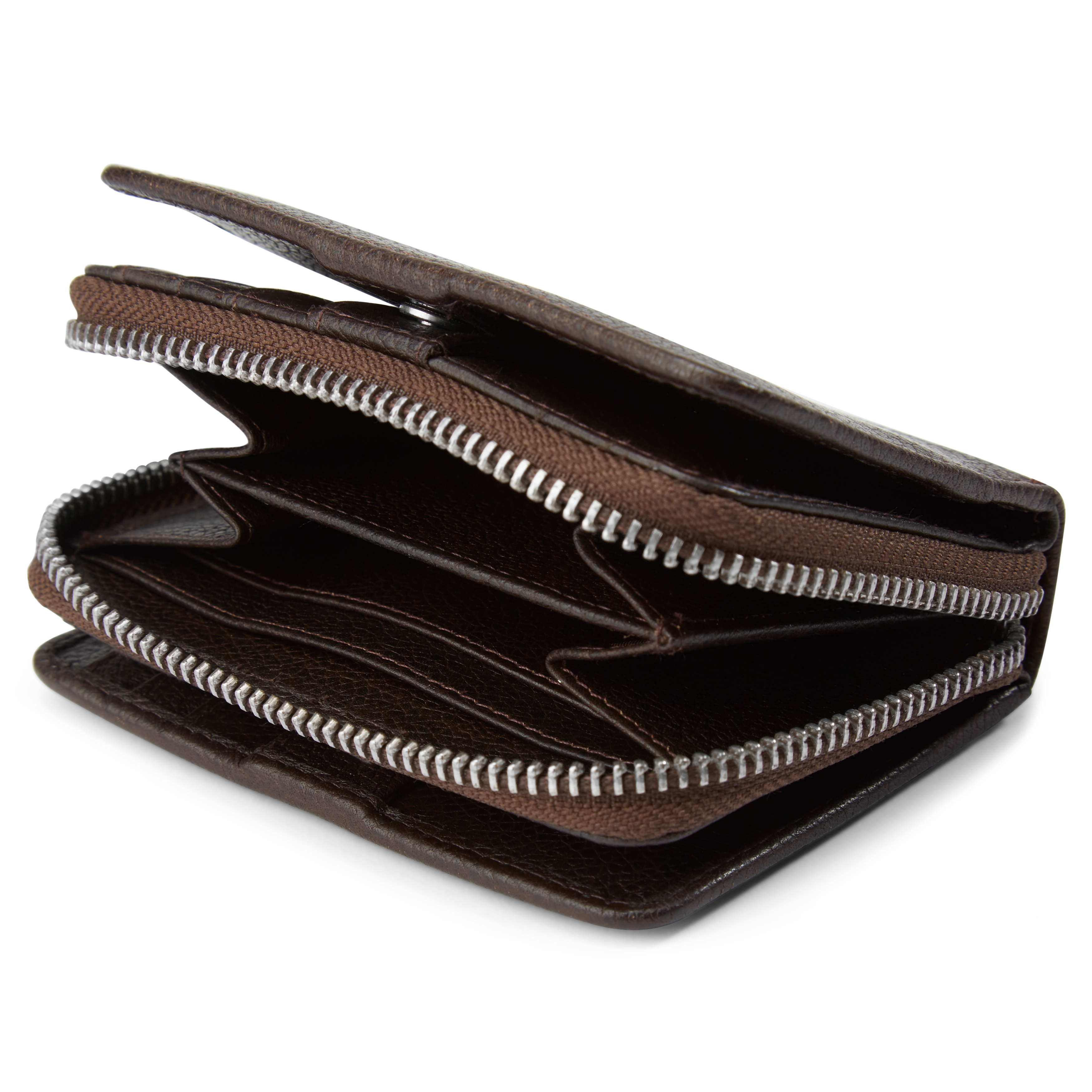 Carteira RFID em Pele Castanha Escura Lorn  - 2