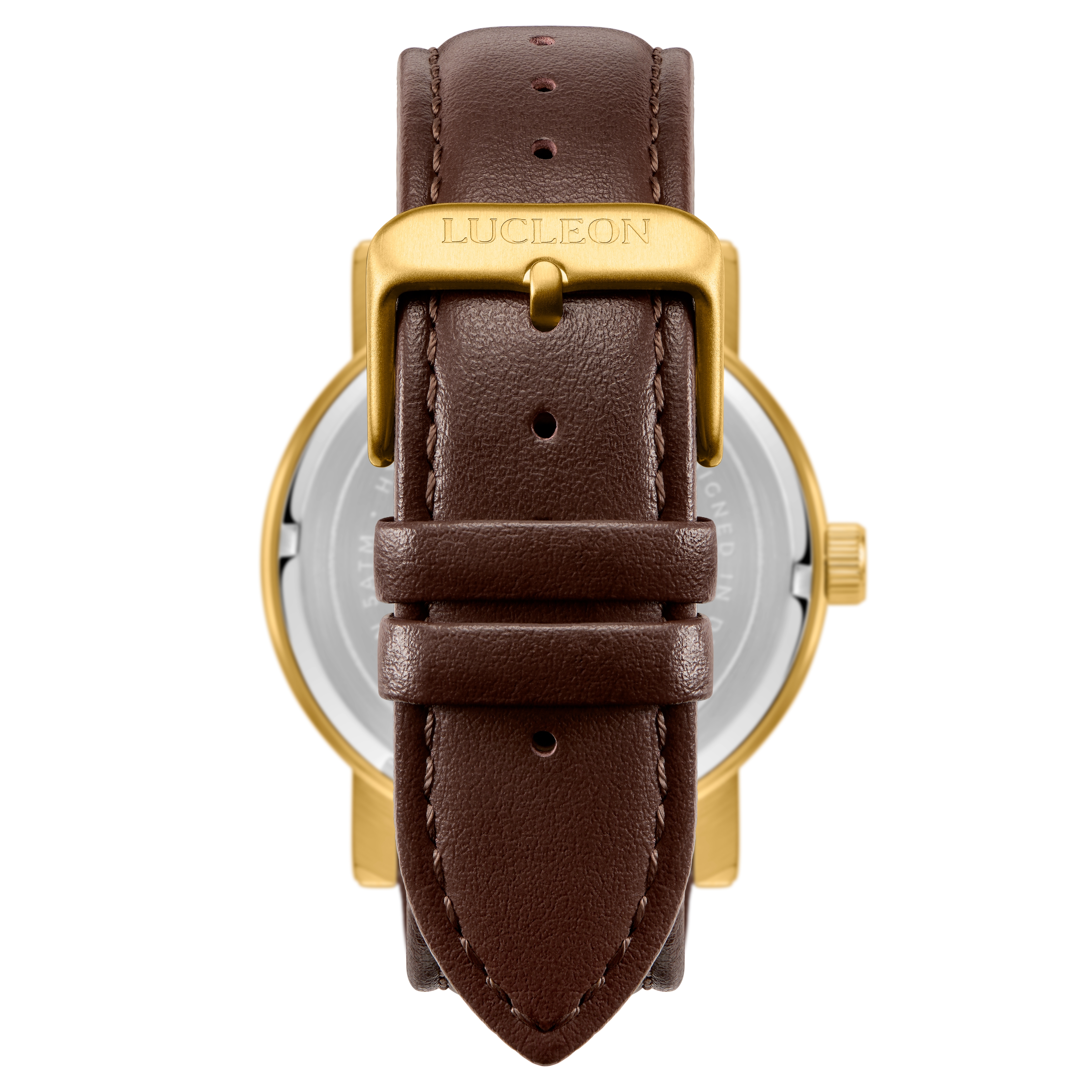 Hydra | Кафяв стоманен часовник в ретро стил - 4