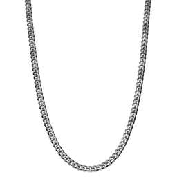 6mm Silver-Tone Chain Necklace