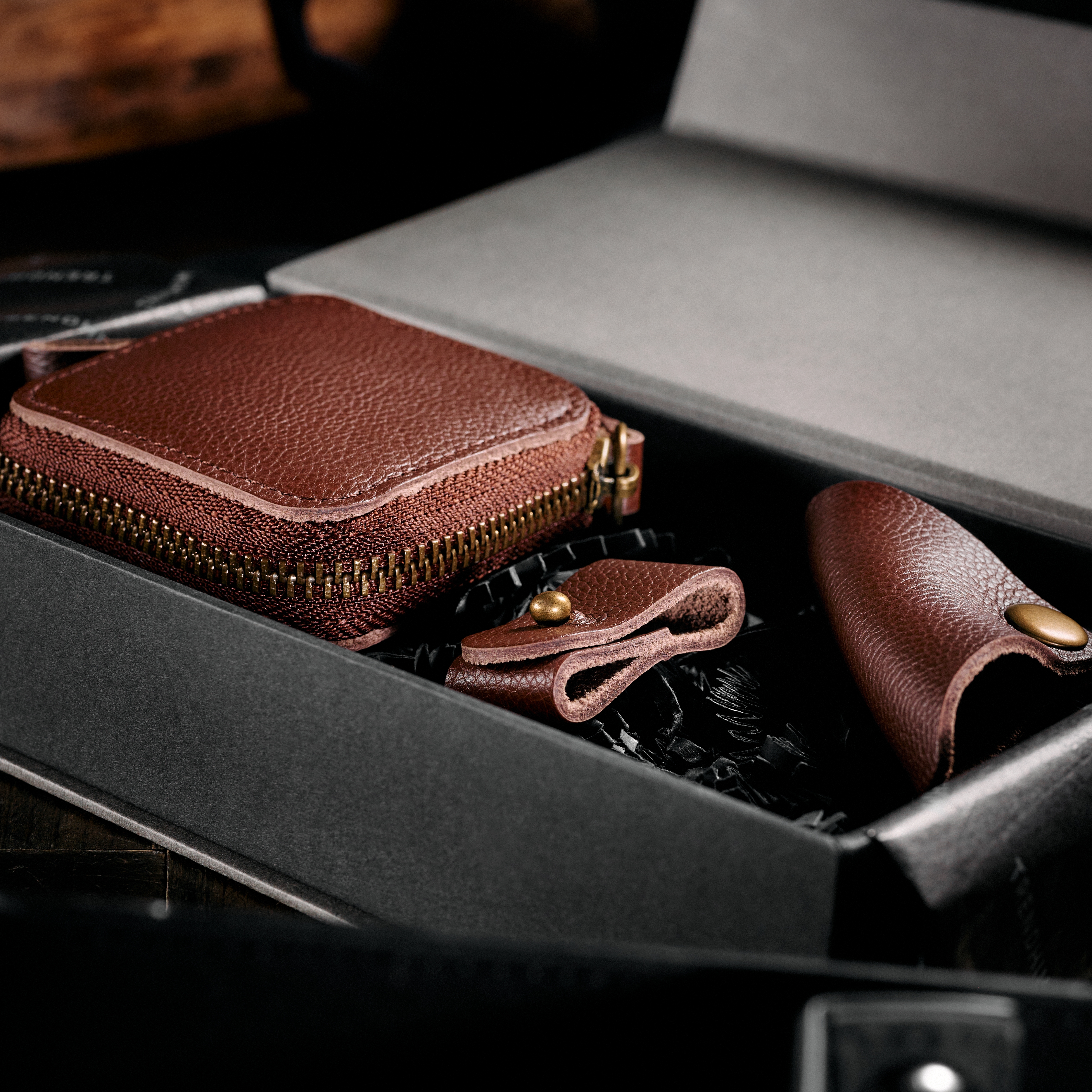 Professionelle Organizer-Geschenkbox | Braunes Leder - 6