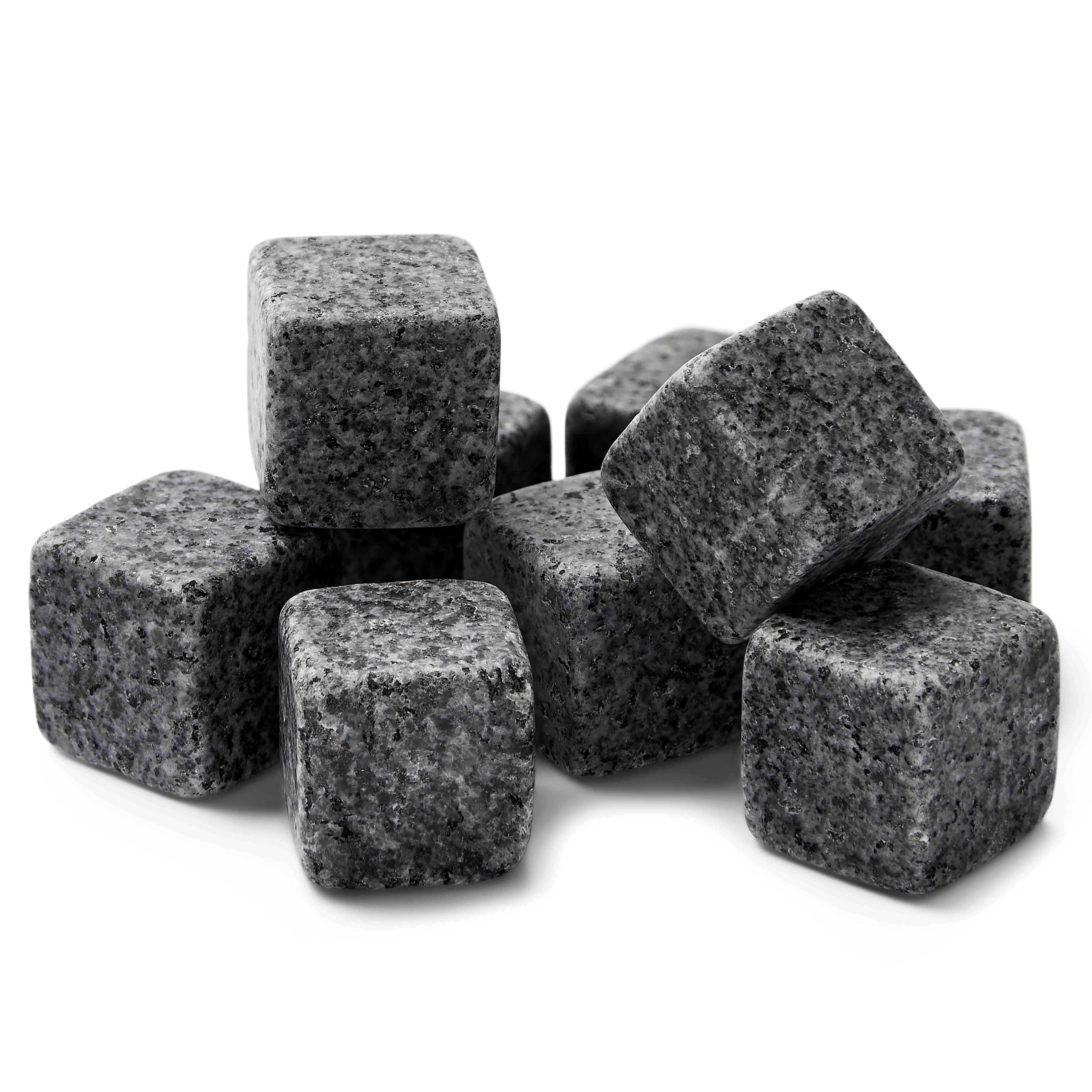 Flint | Set de 9 piedras grises de granito para whisky
