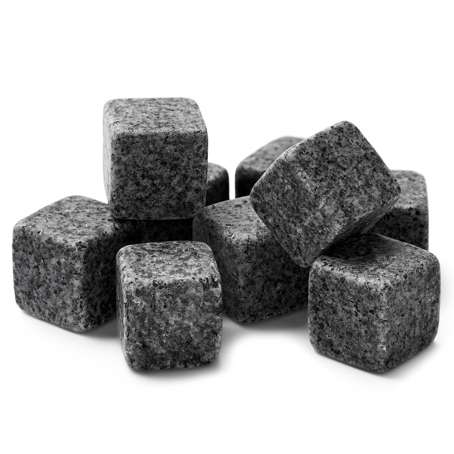 Flint | 9 vnt. pilko granito viskio akmenukų rinkinys Flint | 9 vnt. pilko granito viskio akmenukų rinkinys