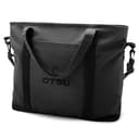 Otsu - Stor mørk grå tote bag med glidelås Otsu - Stor mørk grå tote bag med glidelås