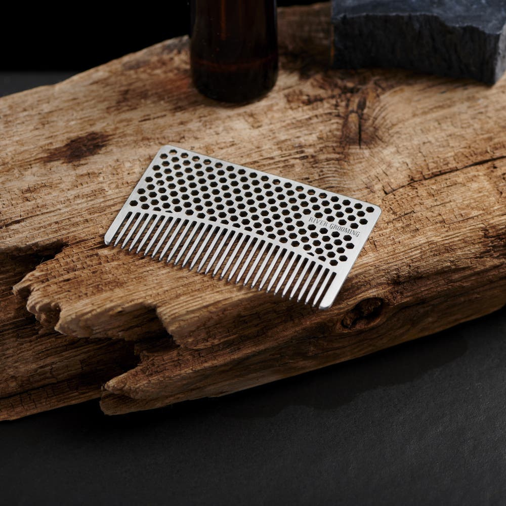 hover: Credit Card Size Stainless Steel Comb hover: Credit Card Size Stainless Steel Comb