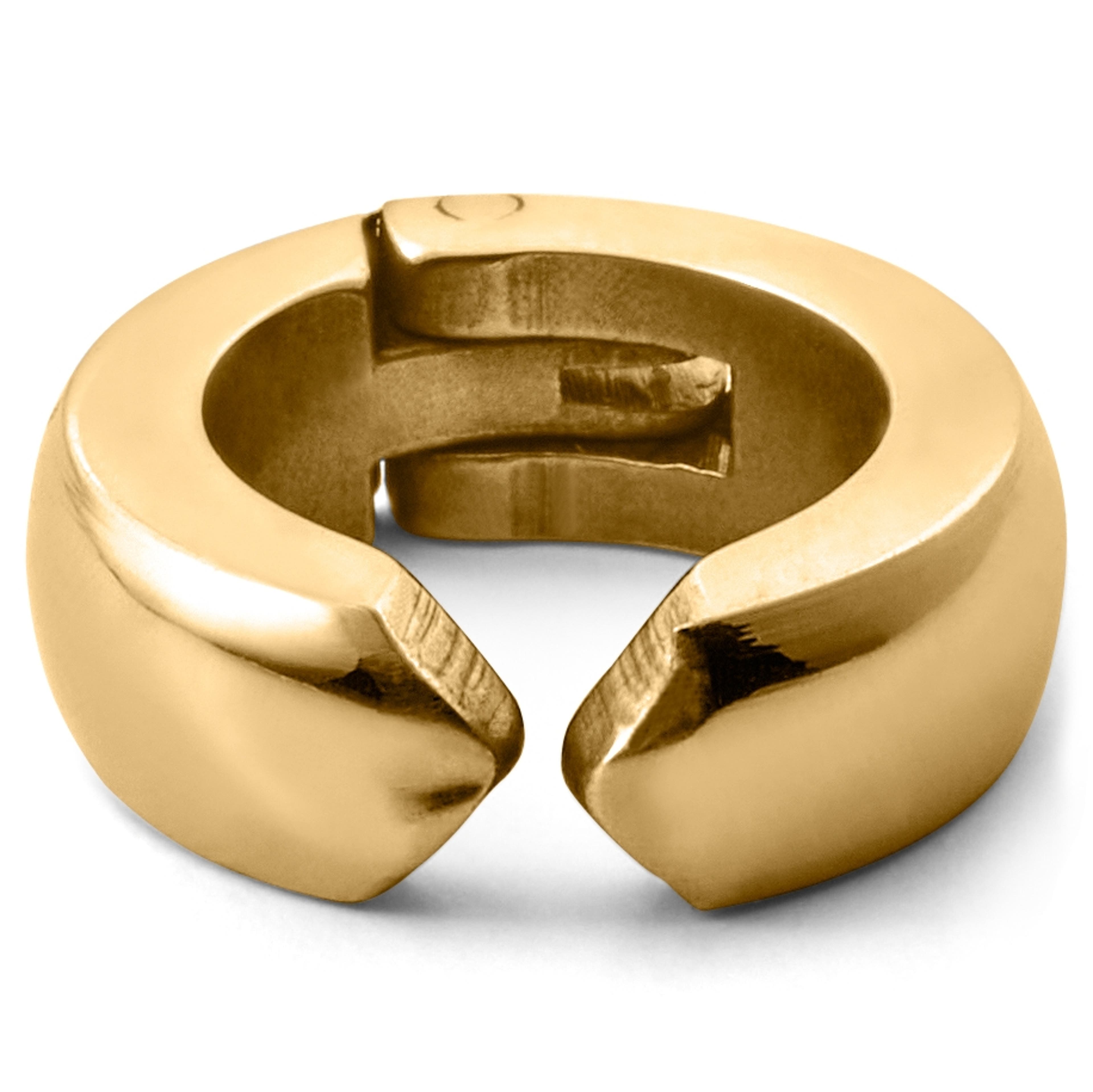 Floyd náušnice kroužek klips ve zlaté barvě