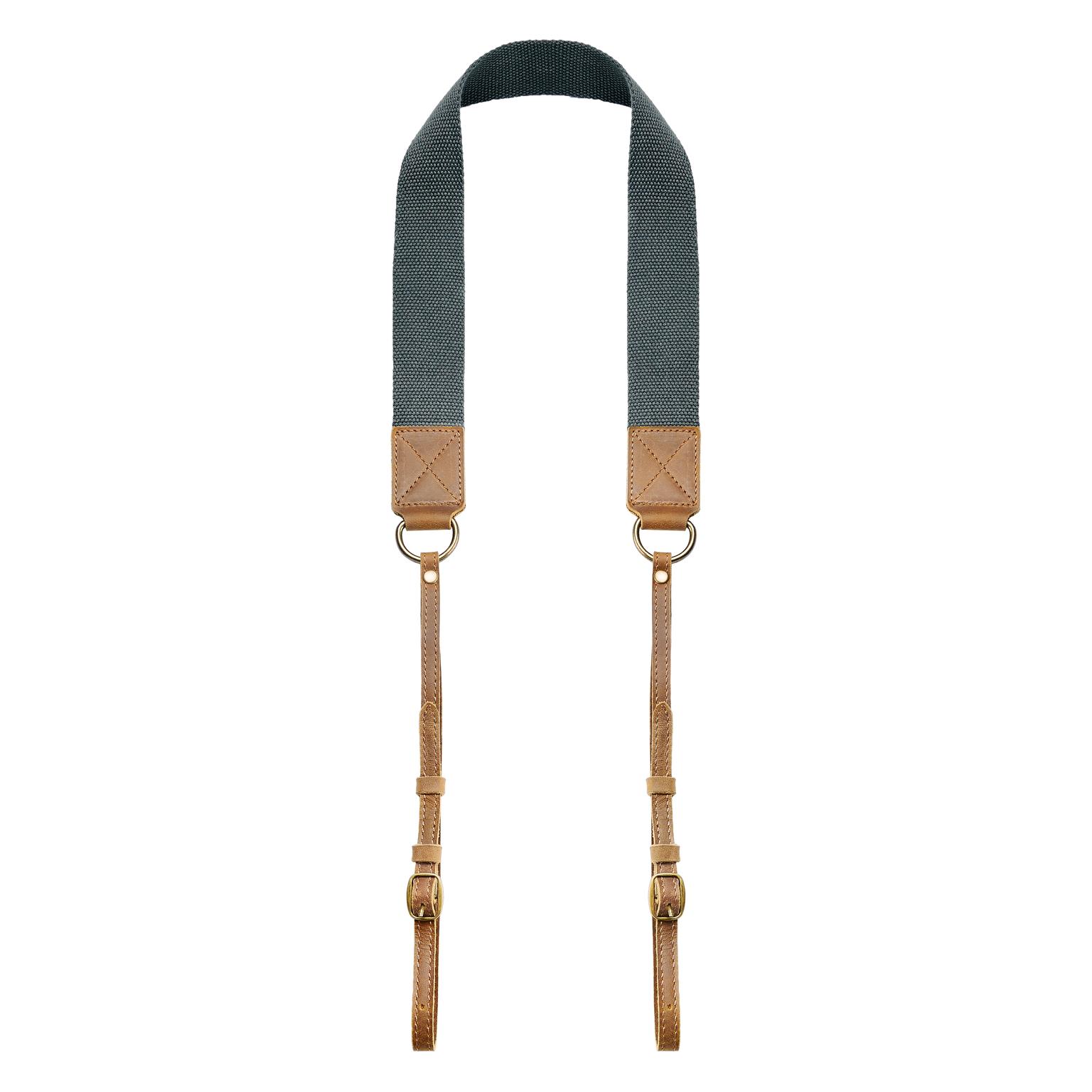 Sangle pour appareil photo | Coton vintage marron & Cuir Sangle pour appareil photo | Coton vintage marron & Cuir