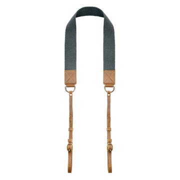 Sangle pour appareil photo | Coton vintage marron & Cuir Sangle pour appareil photo | Coton vintage marron & Cuir