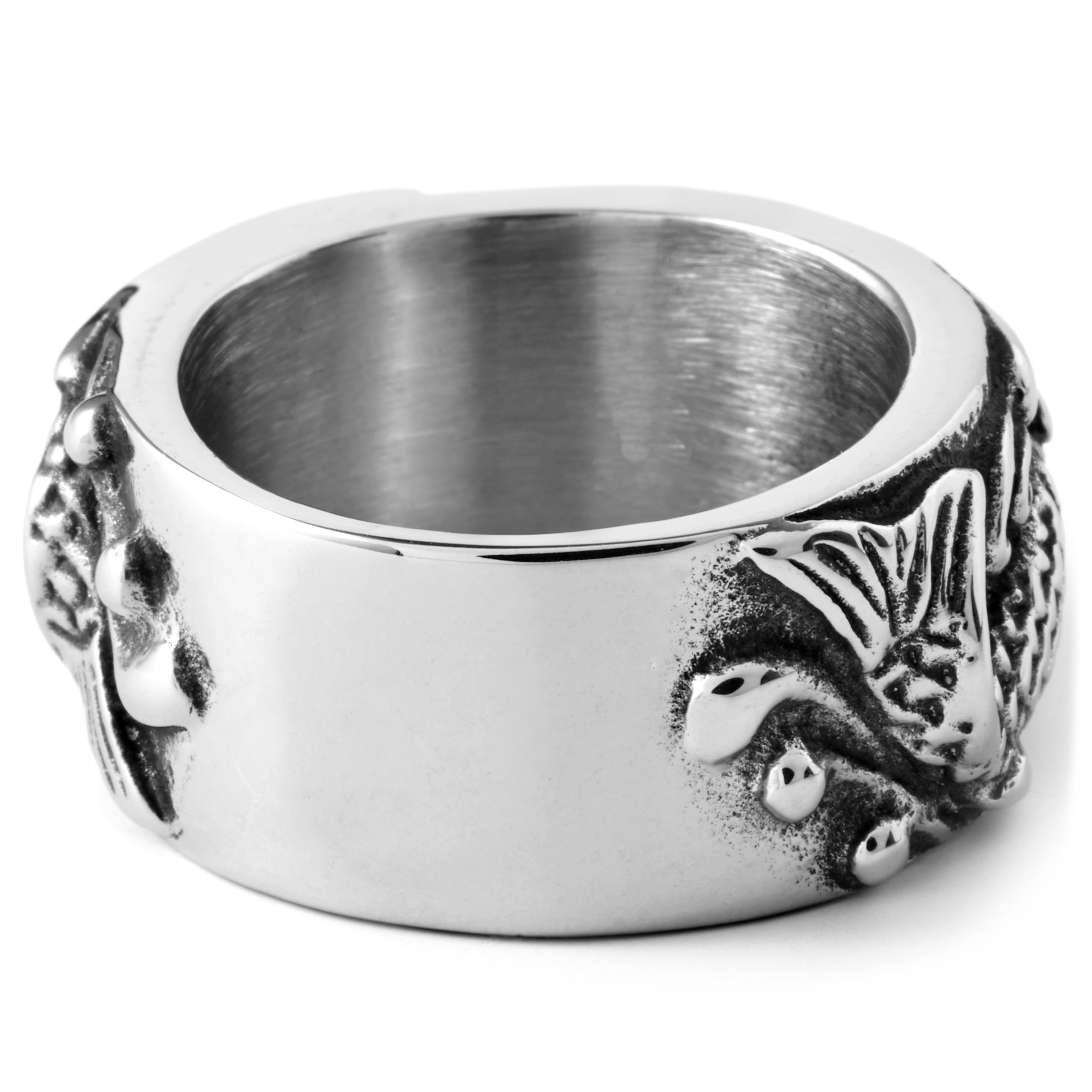 Stainless Steel Pisces Ring - 4