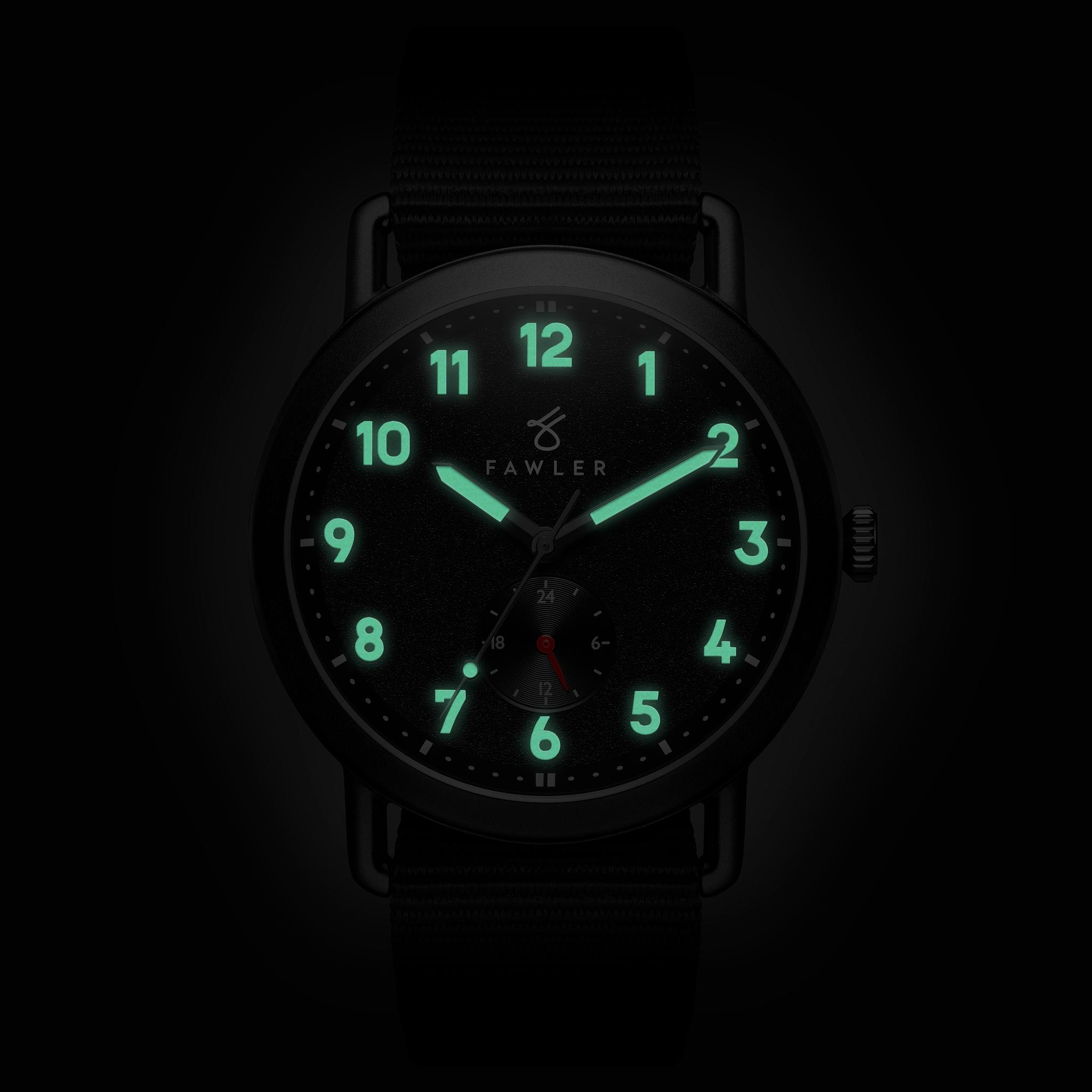 Colour Kronos Kronos | Black Outdoor Watch With Black Nylon Strap | In stock! | Fawler