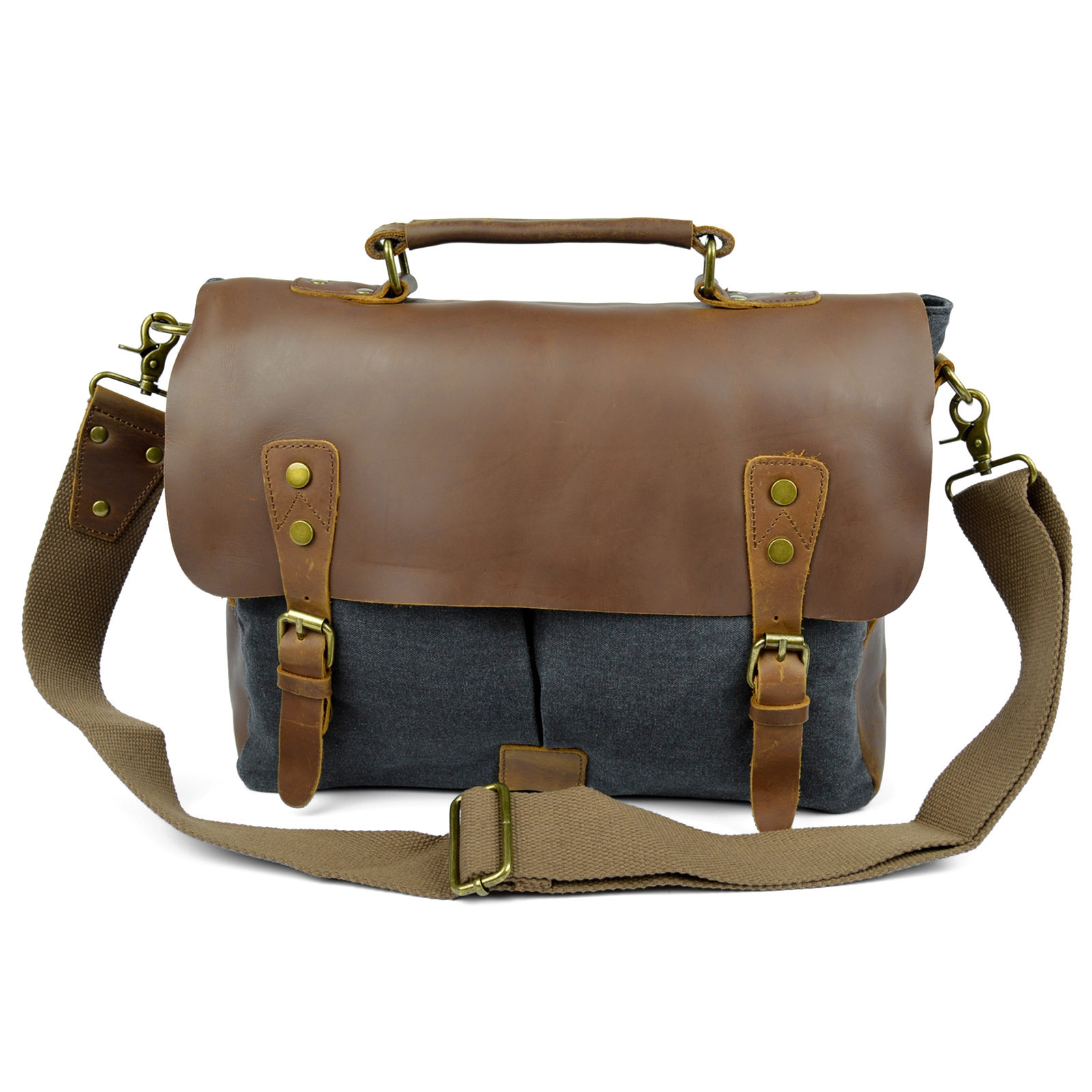 Mobara Grå Messenger Taske - 5