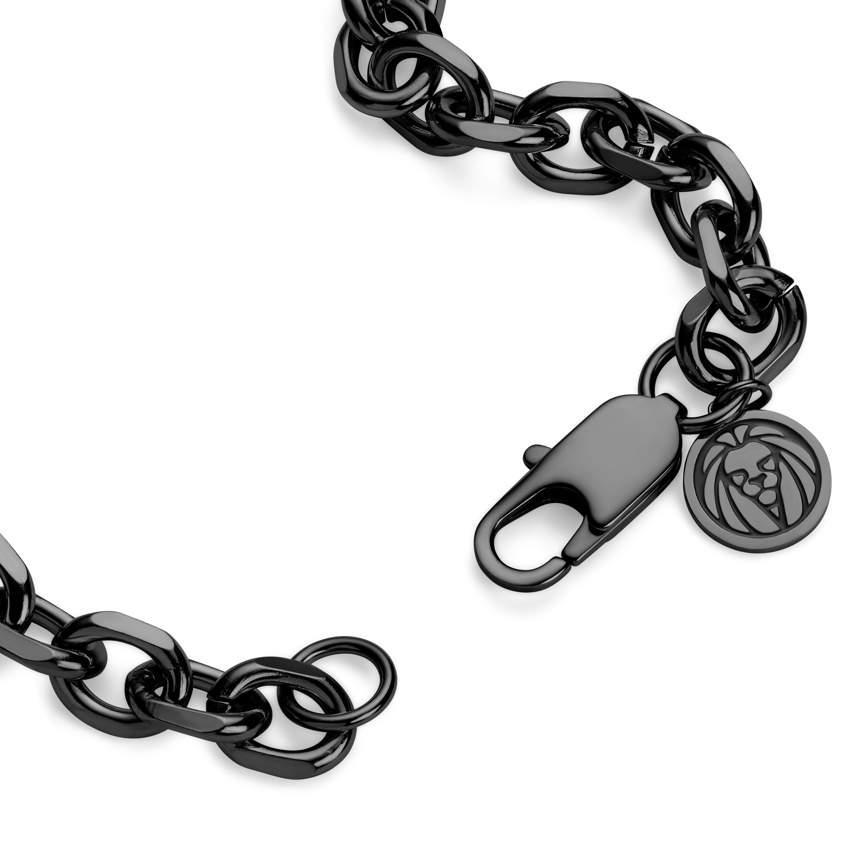 Essentials | 10 mm Gunmetal Black Cable Chain Necklace - 3
