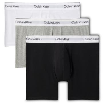 Три чифта боксерки Calvin Klein MP1 - Сиво/Бяло/Черно Три чифта боксерки Calvin Klein MP1 - Сиво/Бяло/Черно