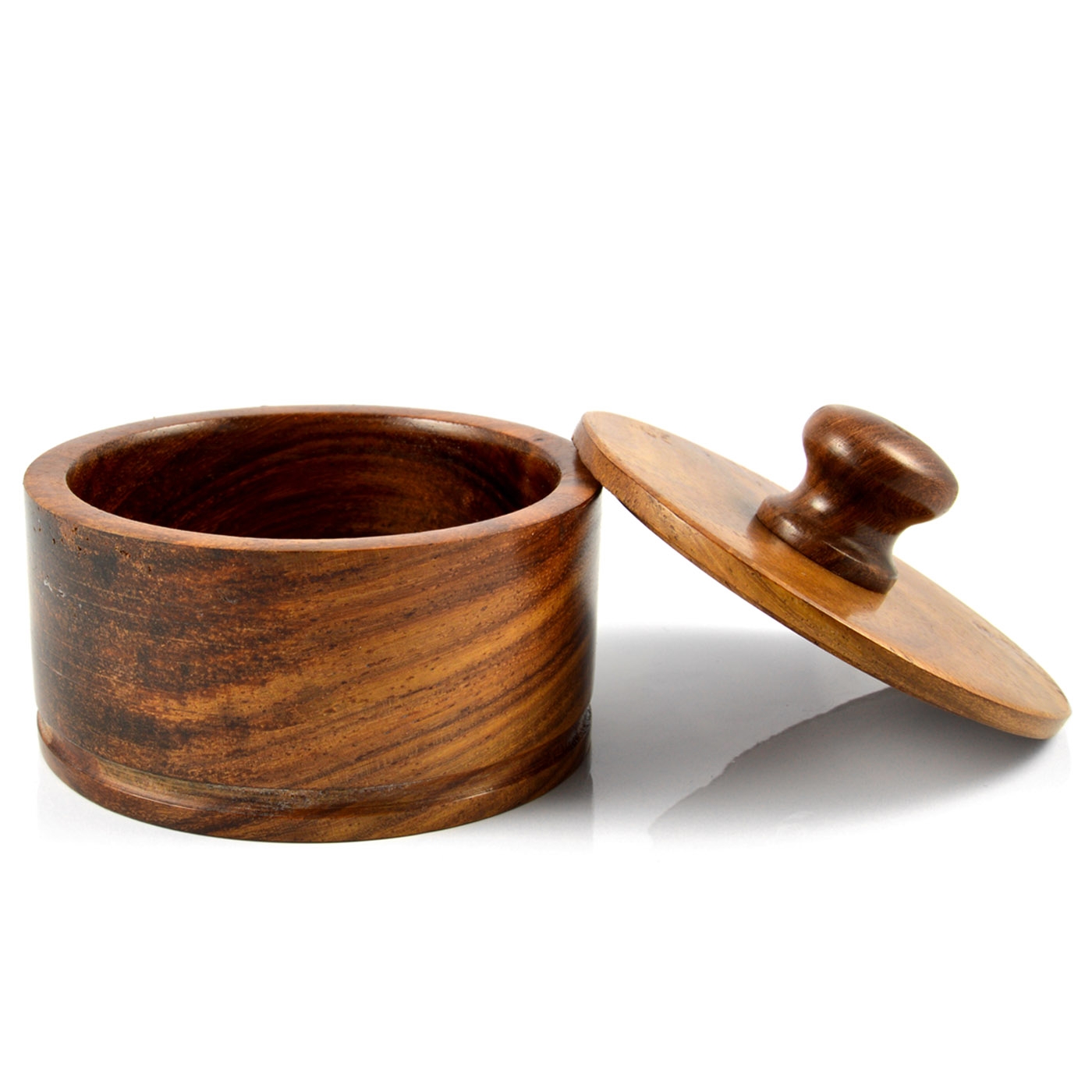 Brunt Pakkatre Barberskål  - 2