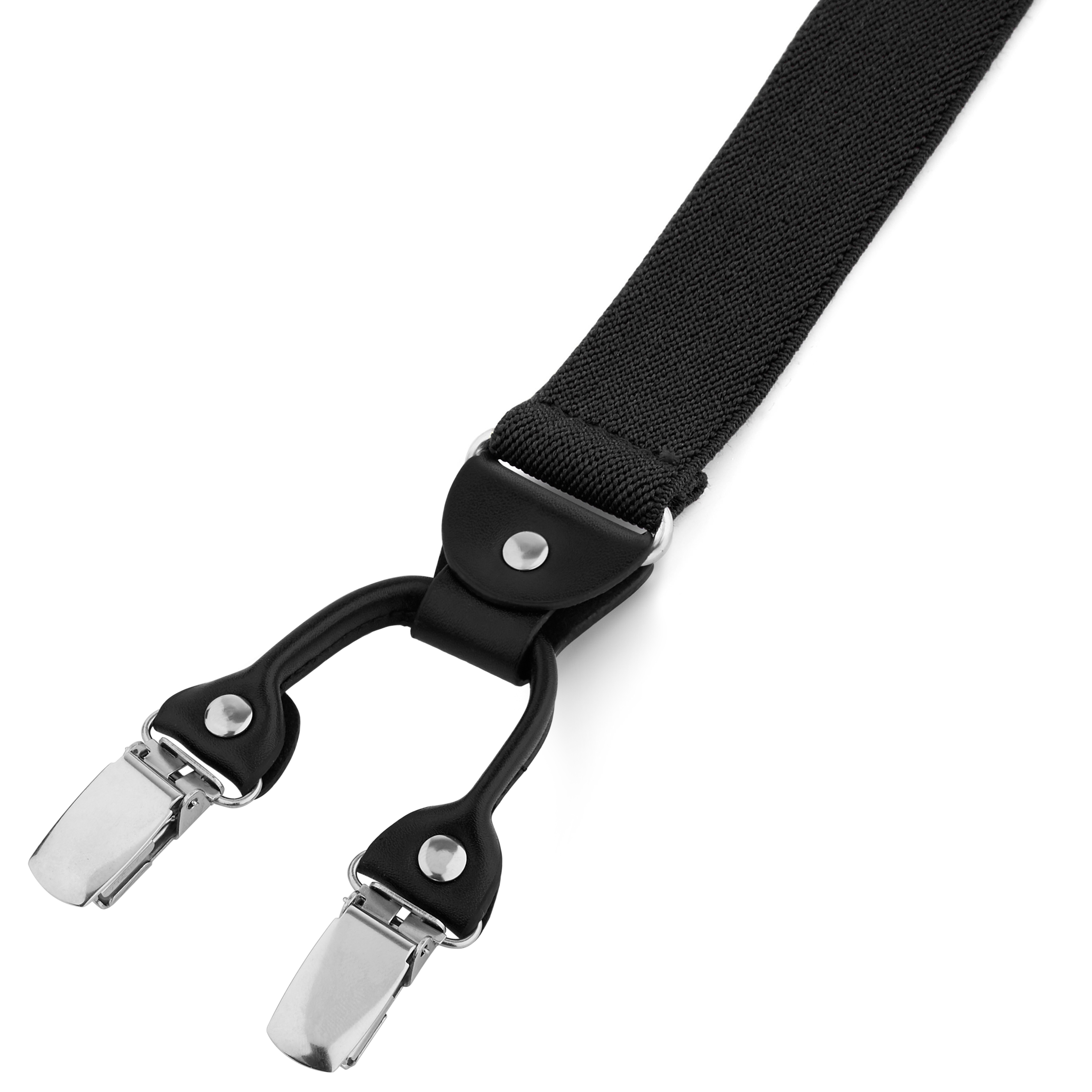 Dropshipping Elastic nylon 35mm wide durable and adjustable trouser braces  suspender - Black - Go Dropship