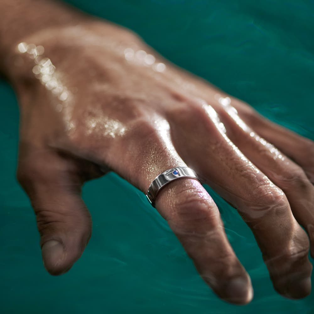 hover: Adrian | Blue Zirconia 925 Sterling Silver Ring hover: Adrian | Blue Zirconia 925 Sterling Silver Ring