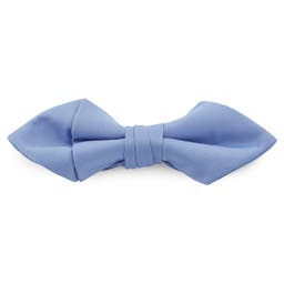 Baby Blue Basic Pointy Pre-Tied Bow Tie