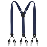 Schmale Tiefblaue Clips Hosenträger Schmale Tiefblaue Clips Hosenträger