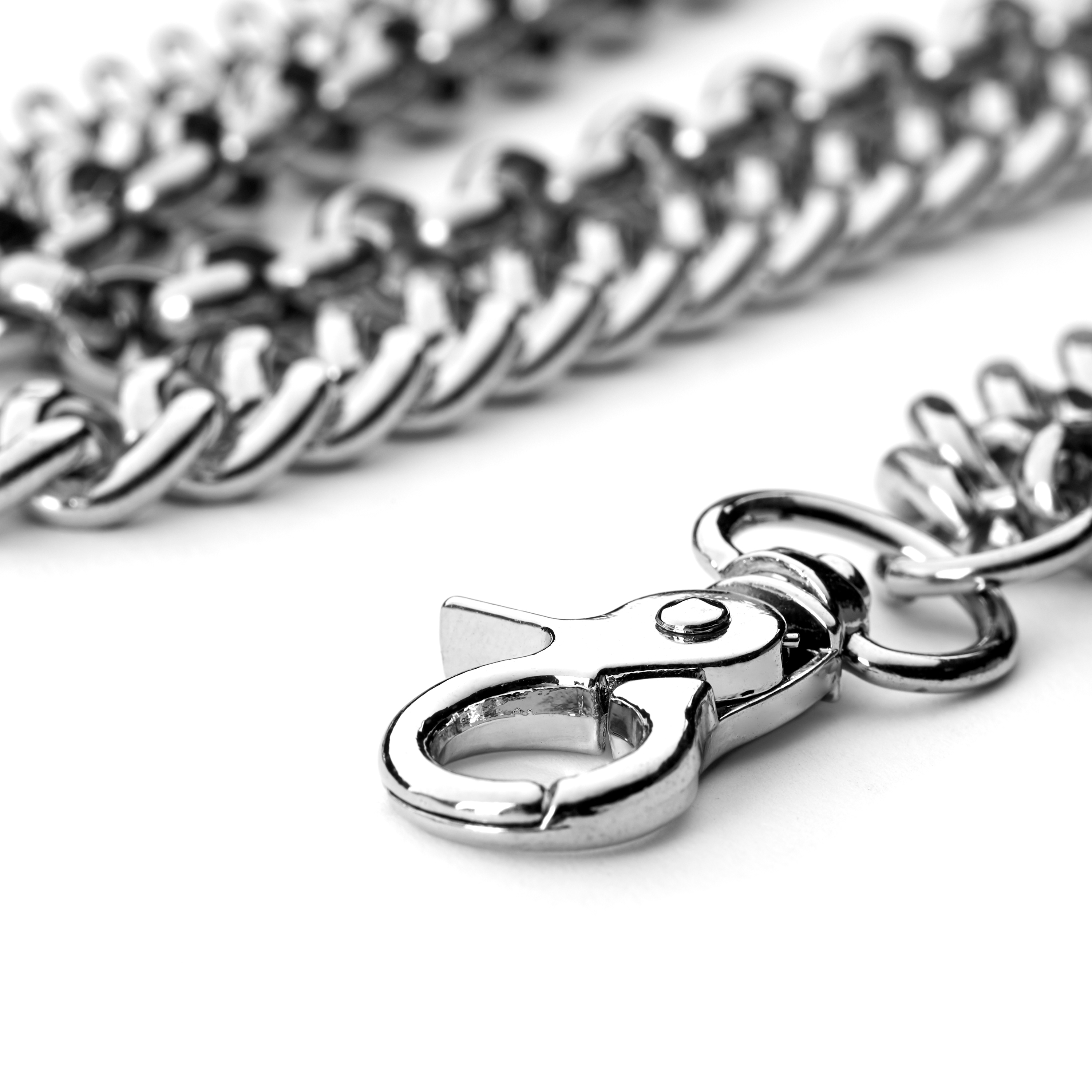 Silver-Tone Wallet Chain with Hook & Tassels - 4