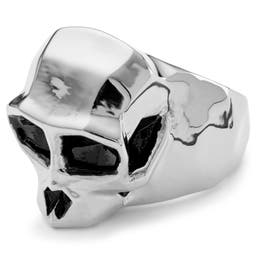 Mack Silver-Tone Monkey Skull Ring 