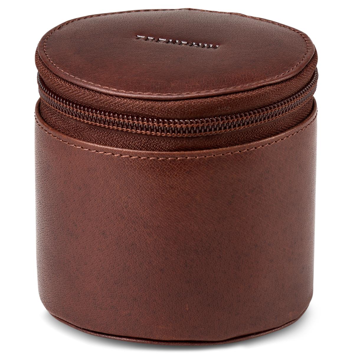 Custodia Viaggio Orologio Custodia Portatile Per Orologio Singolo - Scatola Rotonda Con Cerniera, Antiurto, Per Viaggi E Smartwatch Scatola Orologio - Foto 7