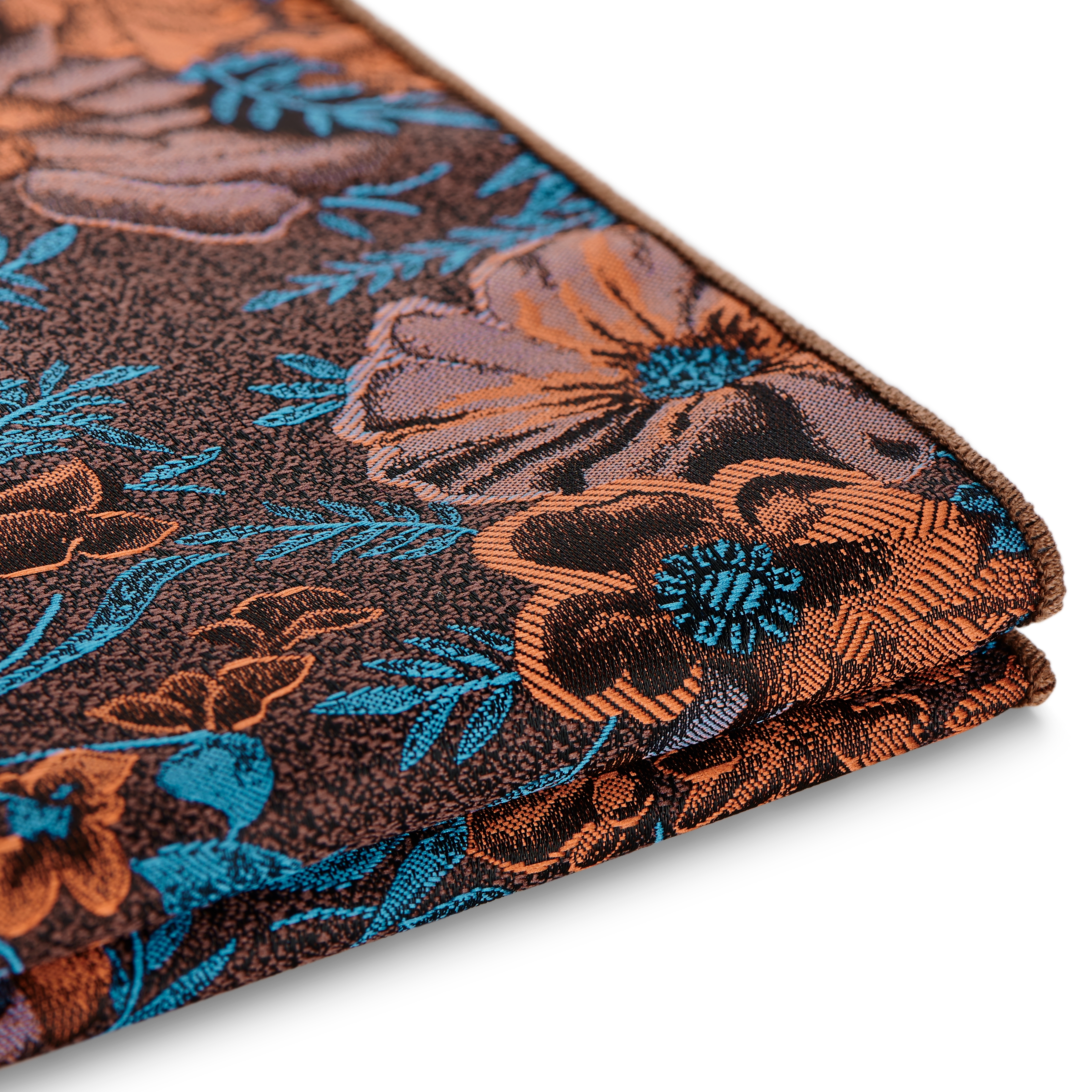 Dianthus | Burnt Orange Flower Pocket Square - 3