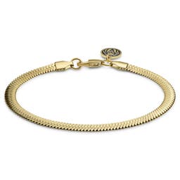 Essentials | 5 mm Gold-Tone Herringbone Chain Bracelet
