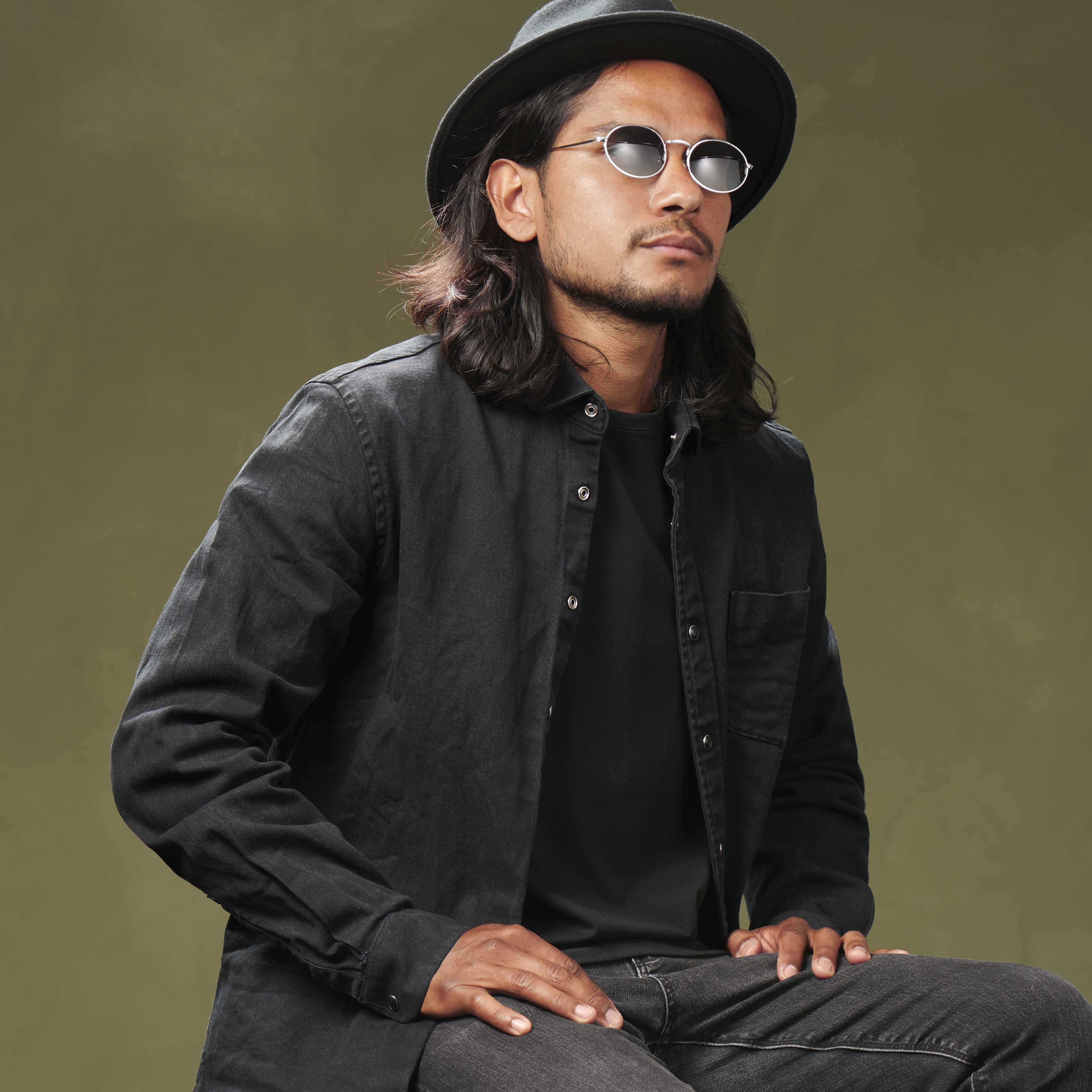 Lunettes de soleil ovales miroir argentées Ambit - 3