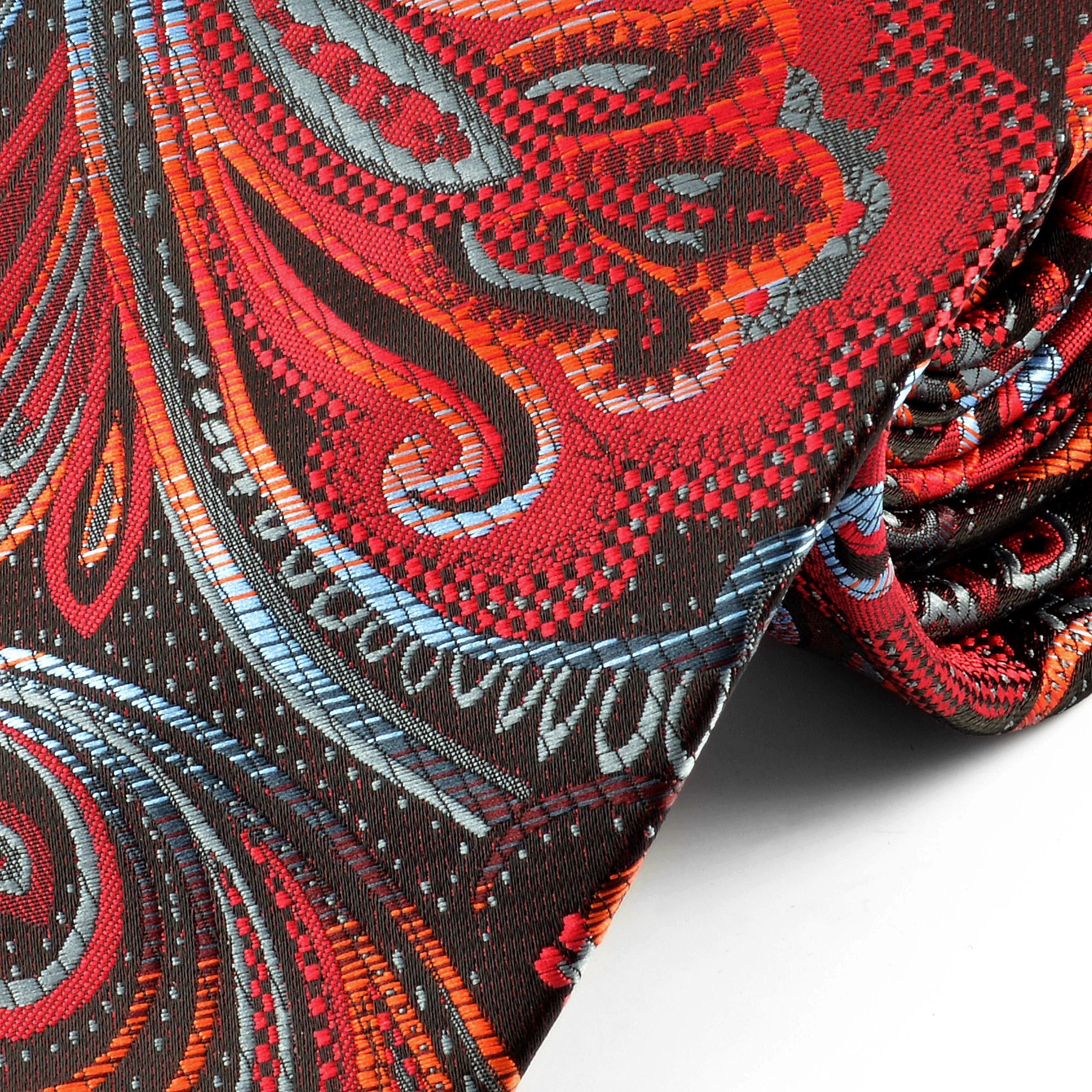 Flowered Paisley Silk Tie - 2