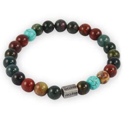 Multicolor Natural Stone Bead Bracelet