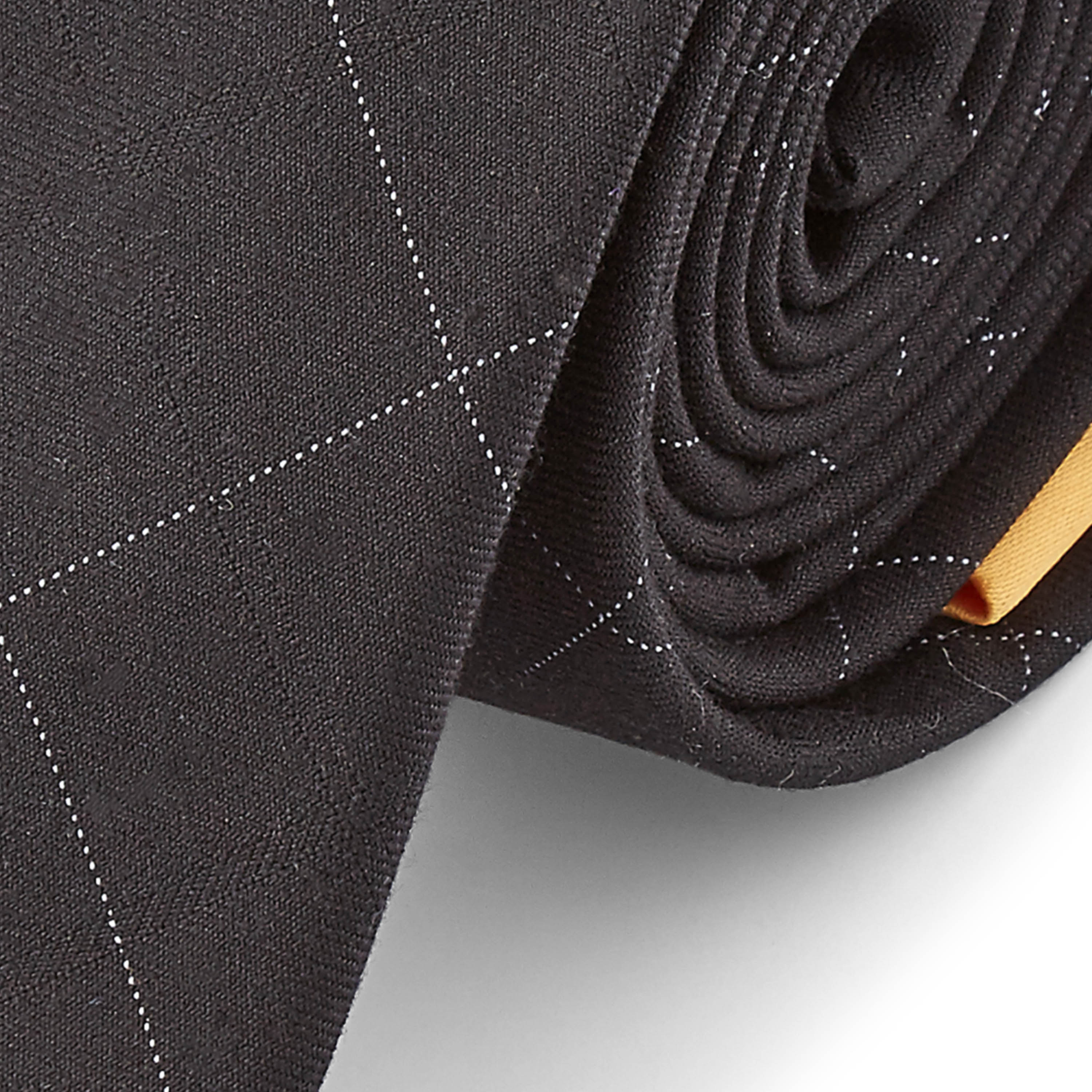 Čierna károvaná kravata - 2