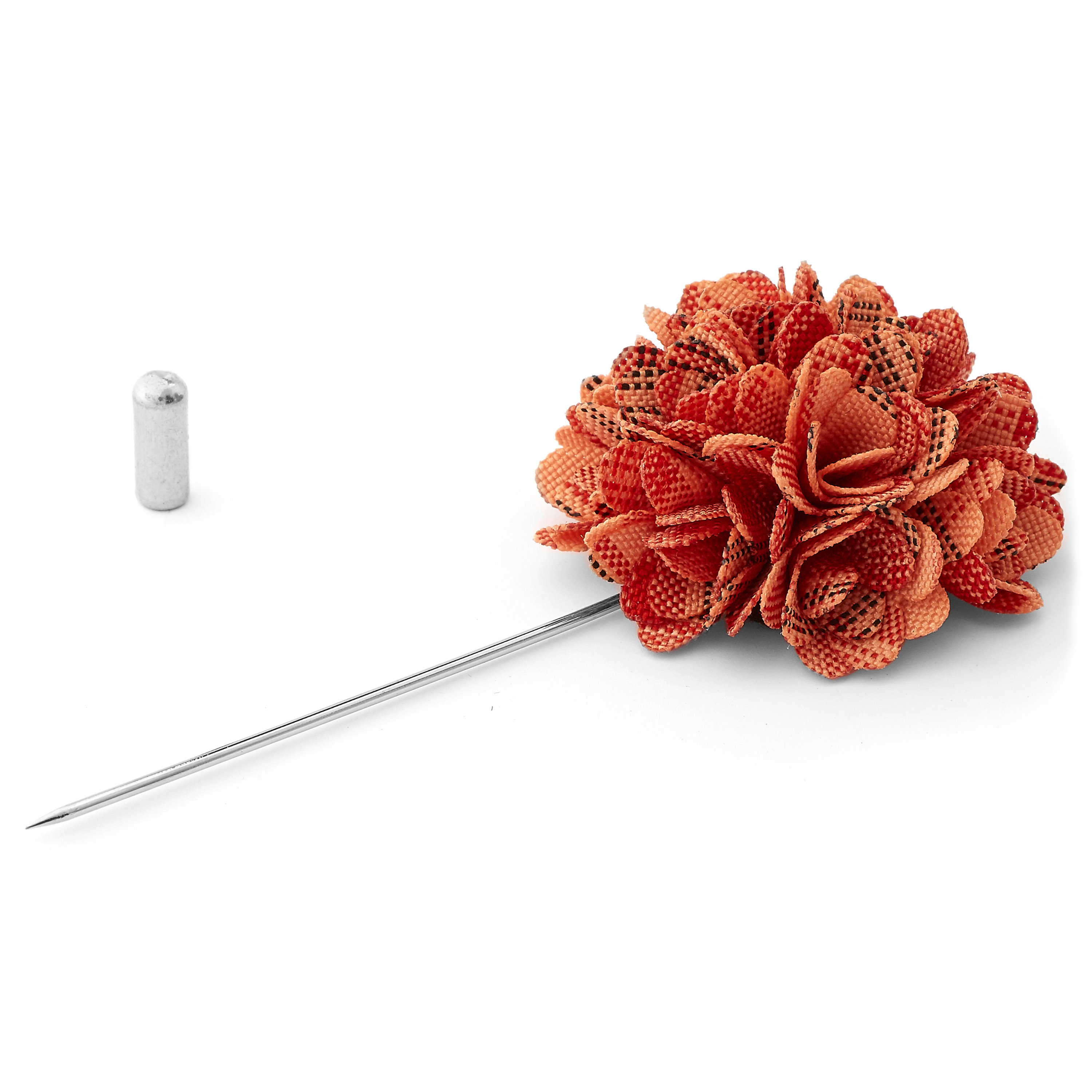 Spilla in tartan rosa - 2