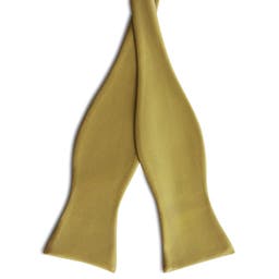 Mustard Yellow Self-Tie Grosgrain Bow Tie