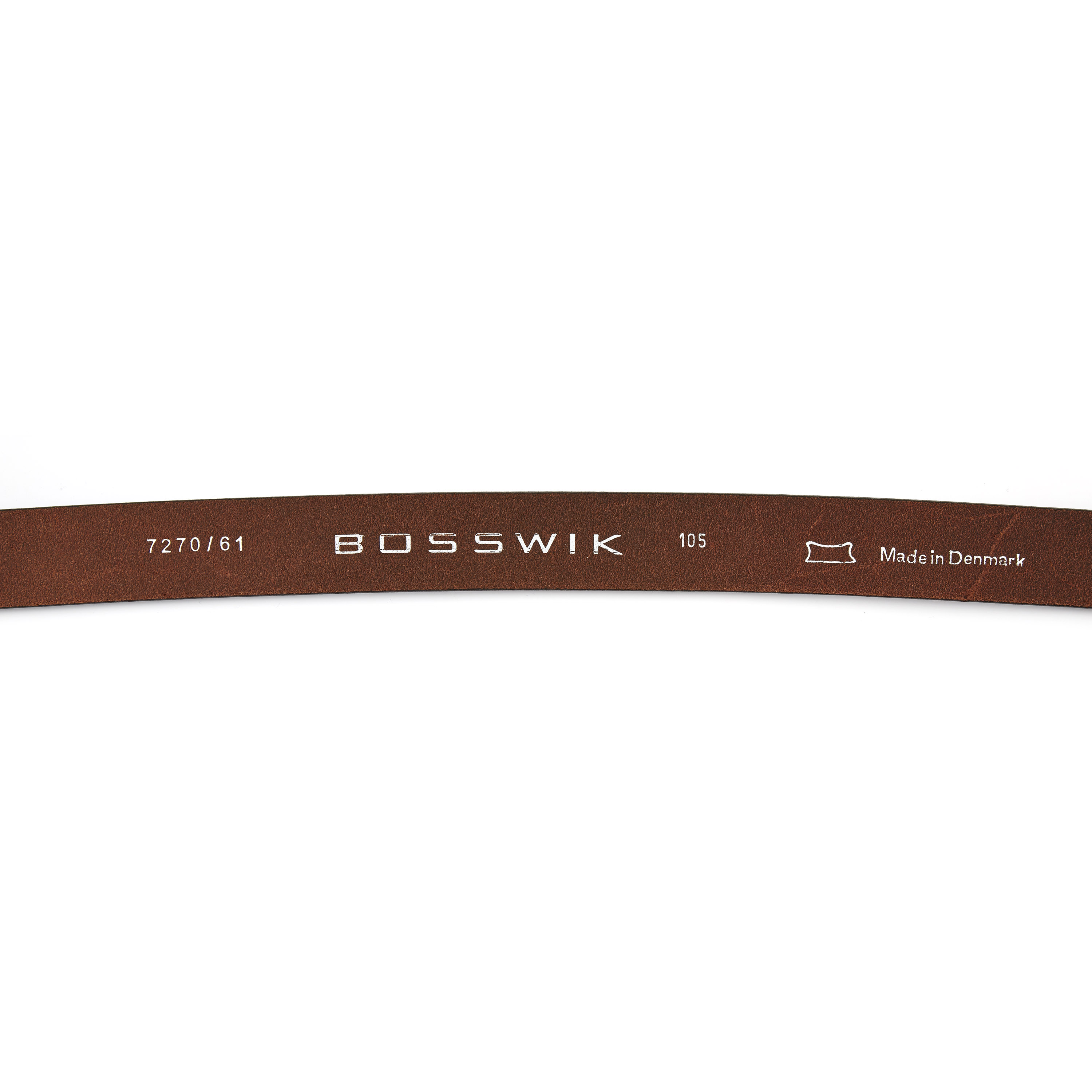 Modern Dark Brown Leather Belt