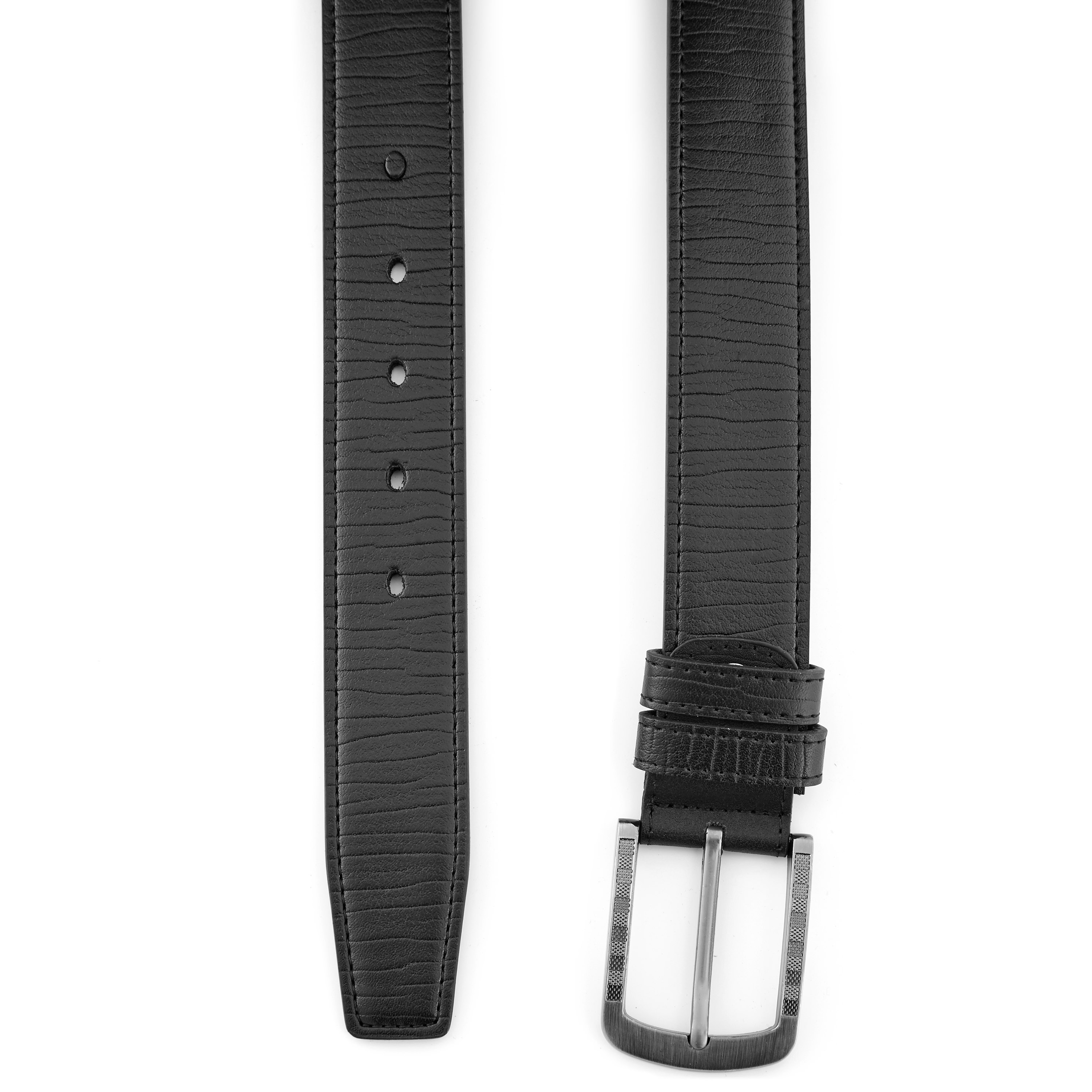 Musta tyylikäs nahkavyö - 2