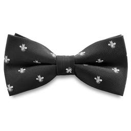 Zoikos | Black & White Bee Pre-Tied Bow Tie