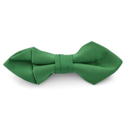 Emerald Green Basic Pointy Pre-Tied Bow Tie