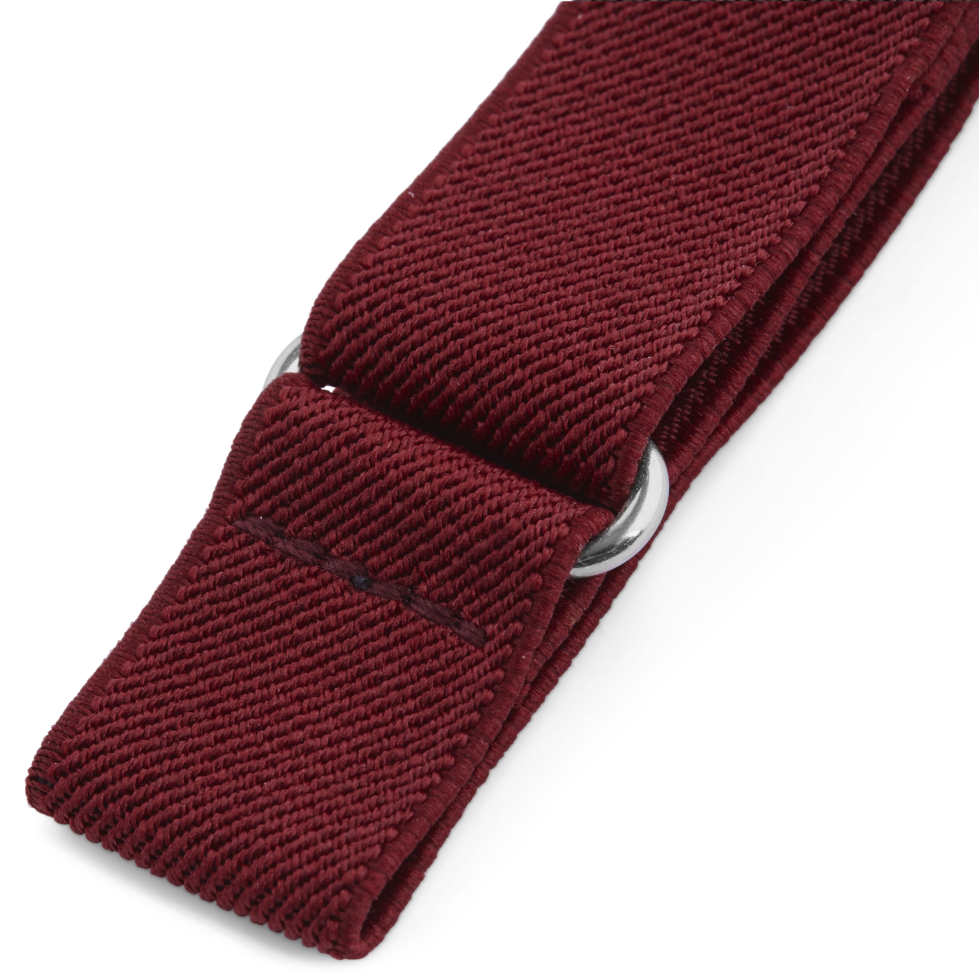 Slim Burgundy Sleeve Garters - 2