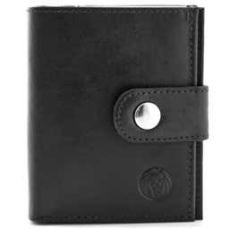 Black Leather Wallet With RFID Blocker