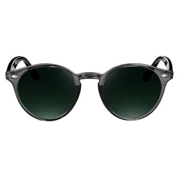 Wally Clear & Green Wade Sunglasses