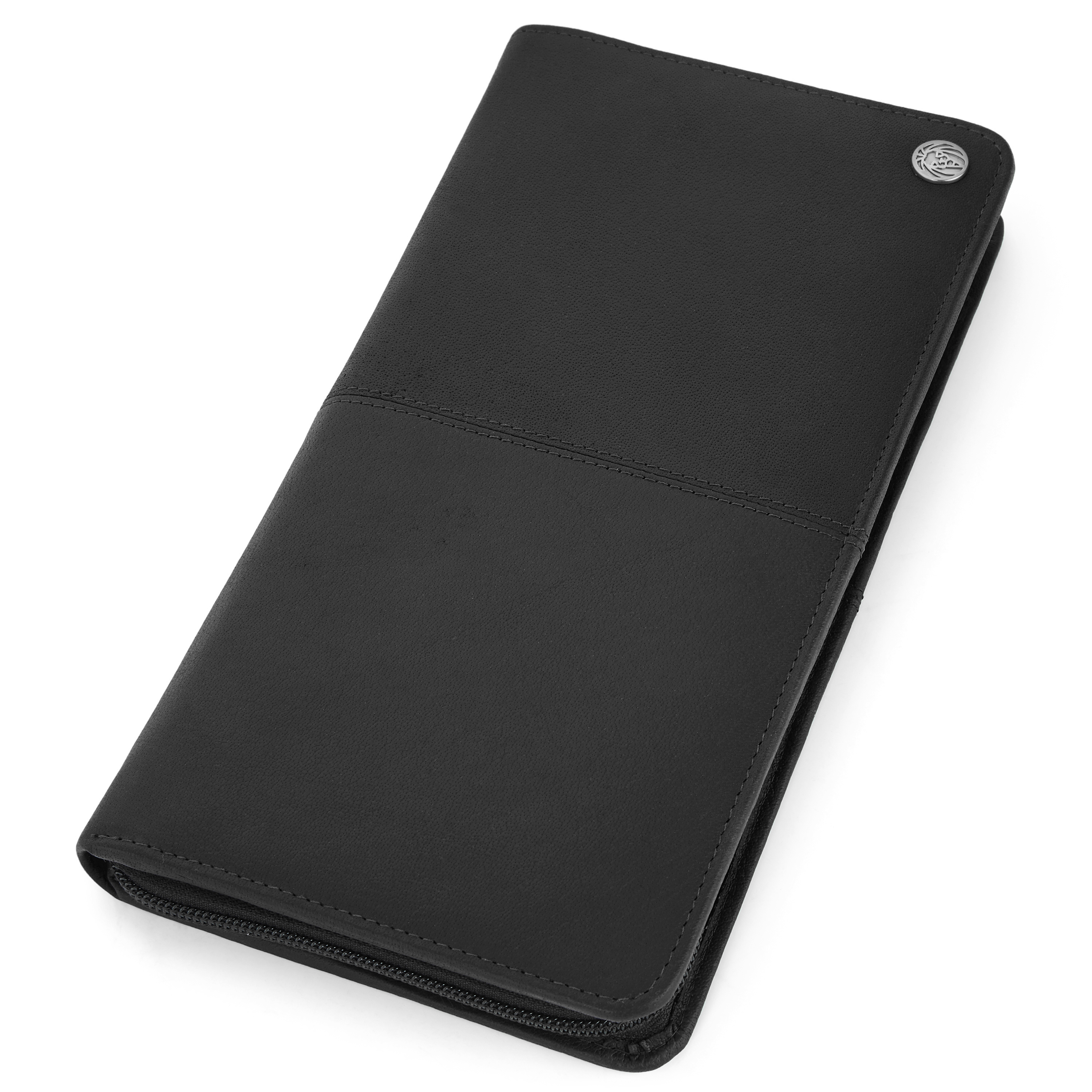 Oxford Large Rejsetegnebog i Sort Læder - 5