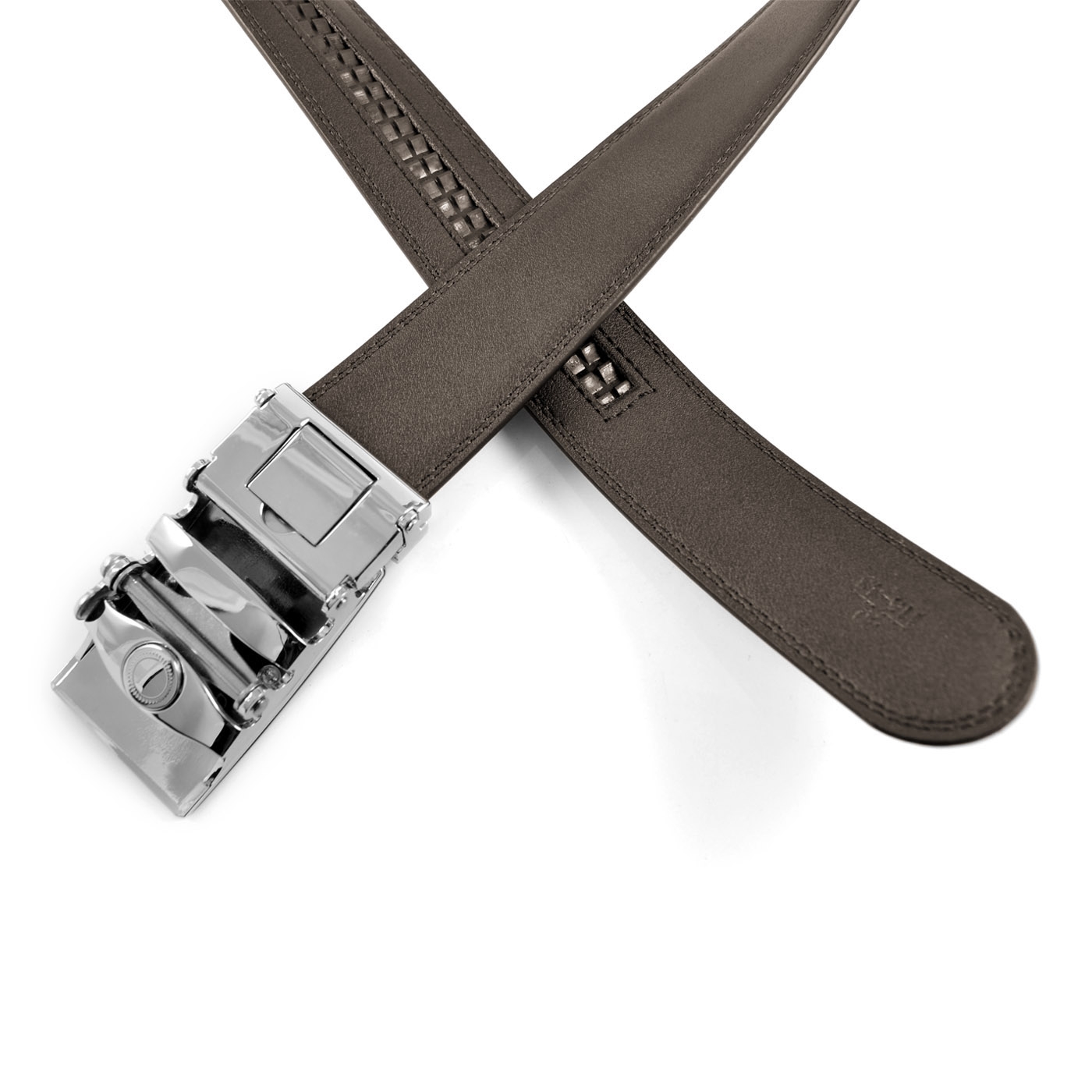 Brauner Gürtel - Automatik  Schnalle - 3