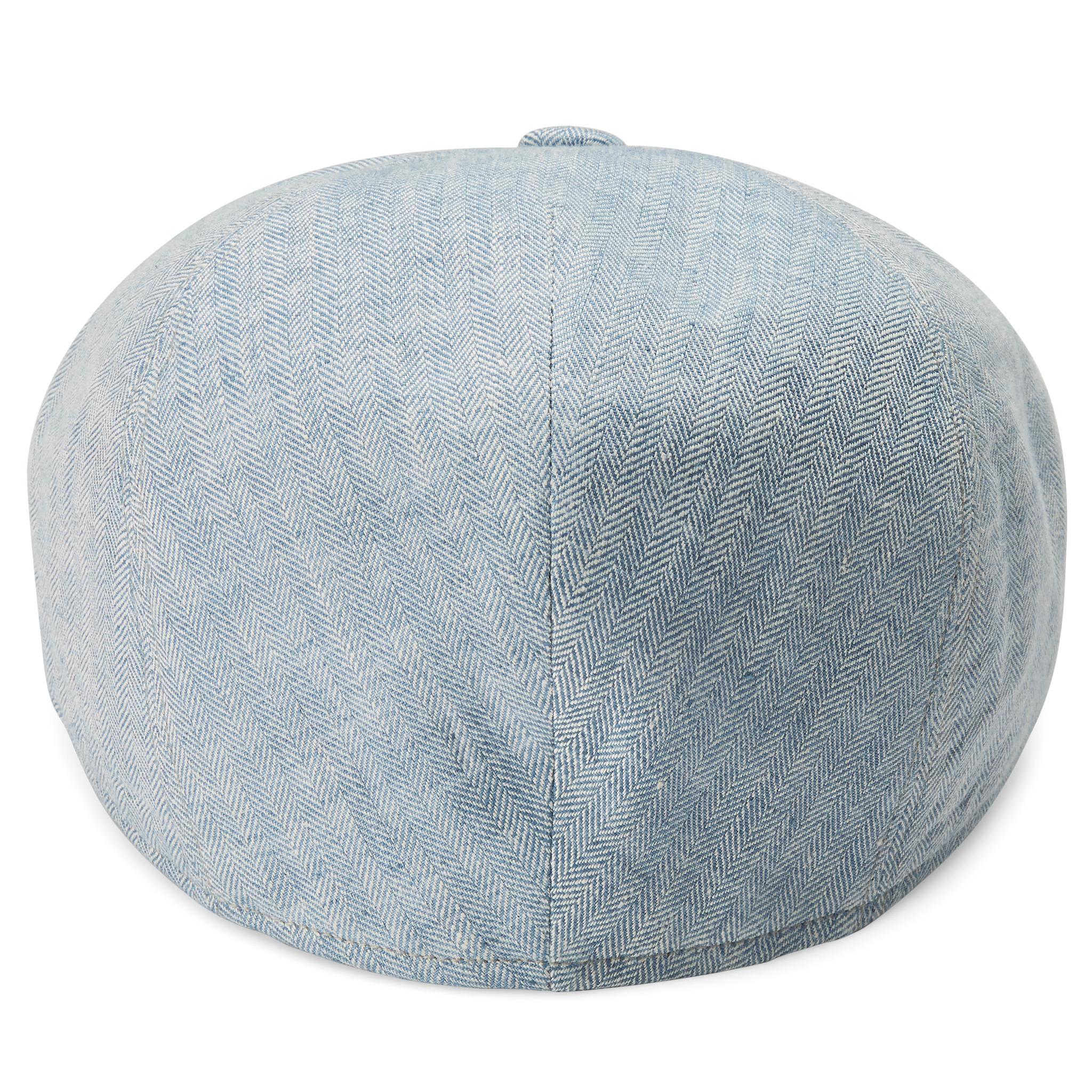 Moda | Light Blue Linen Newsboy Cap | In stock! | Fawler