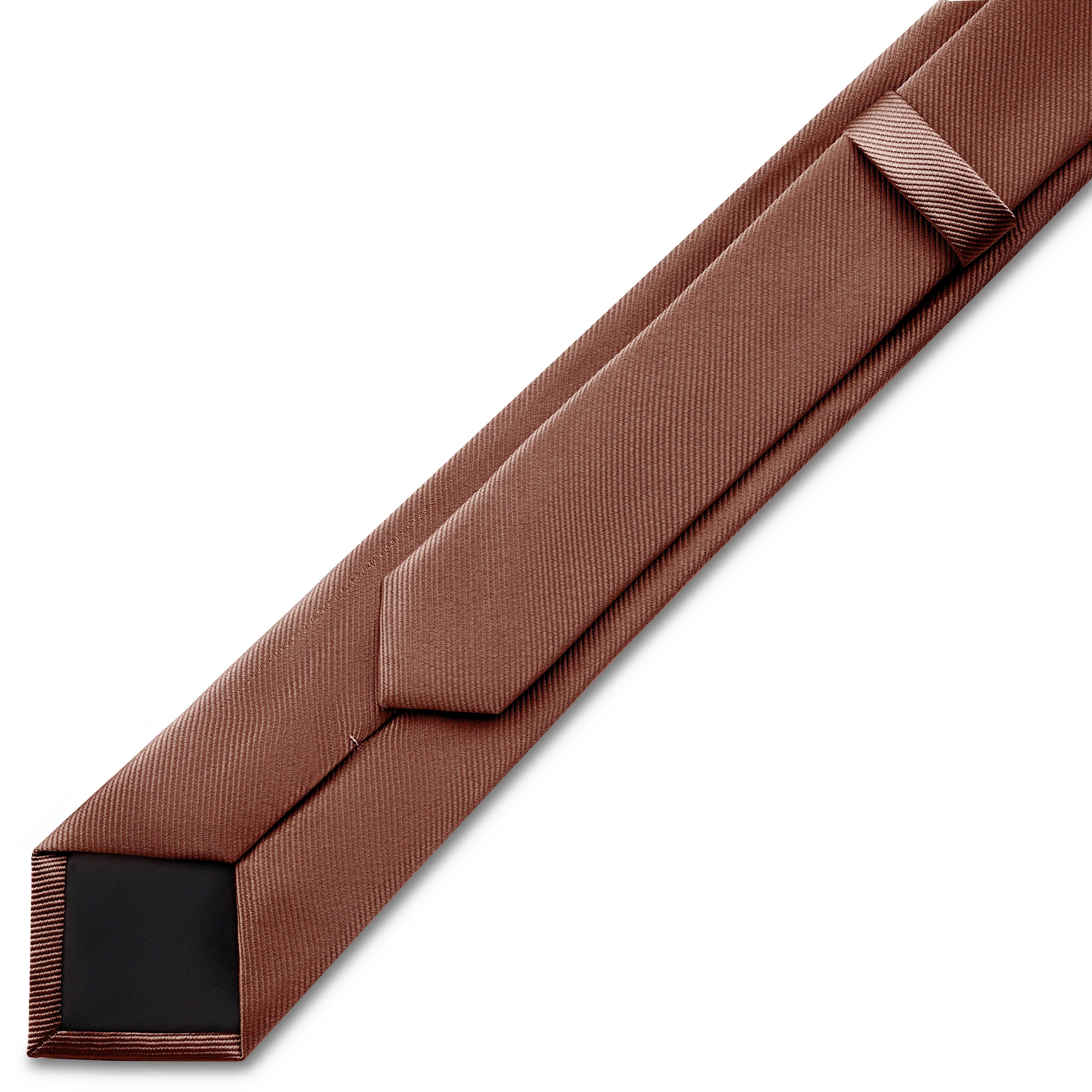 6 cm Terracotta Grosgrain Skinny Tie - 4