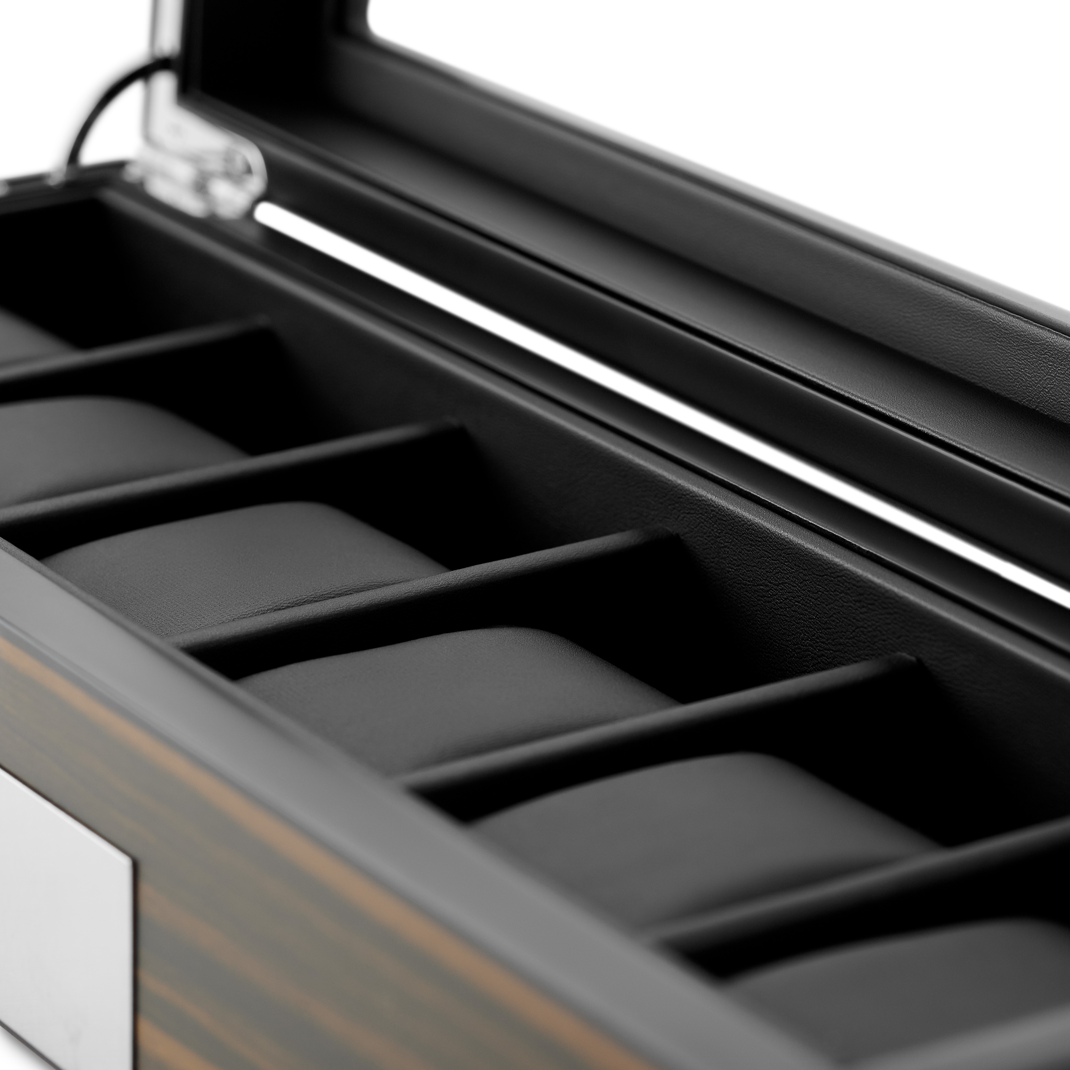 6 Uhr Ebenholzfurnier-Box - 5