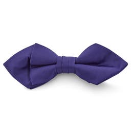 Electric Purple Basic Pointy Pre-Tied Bow Tie