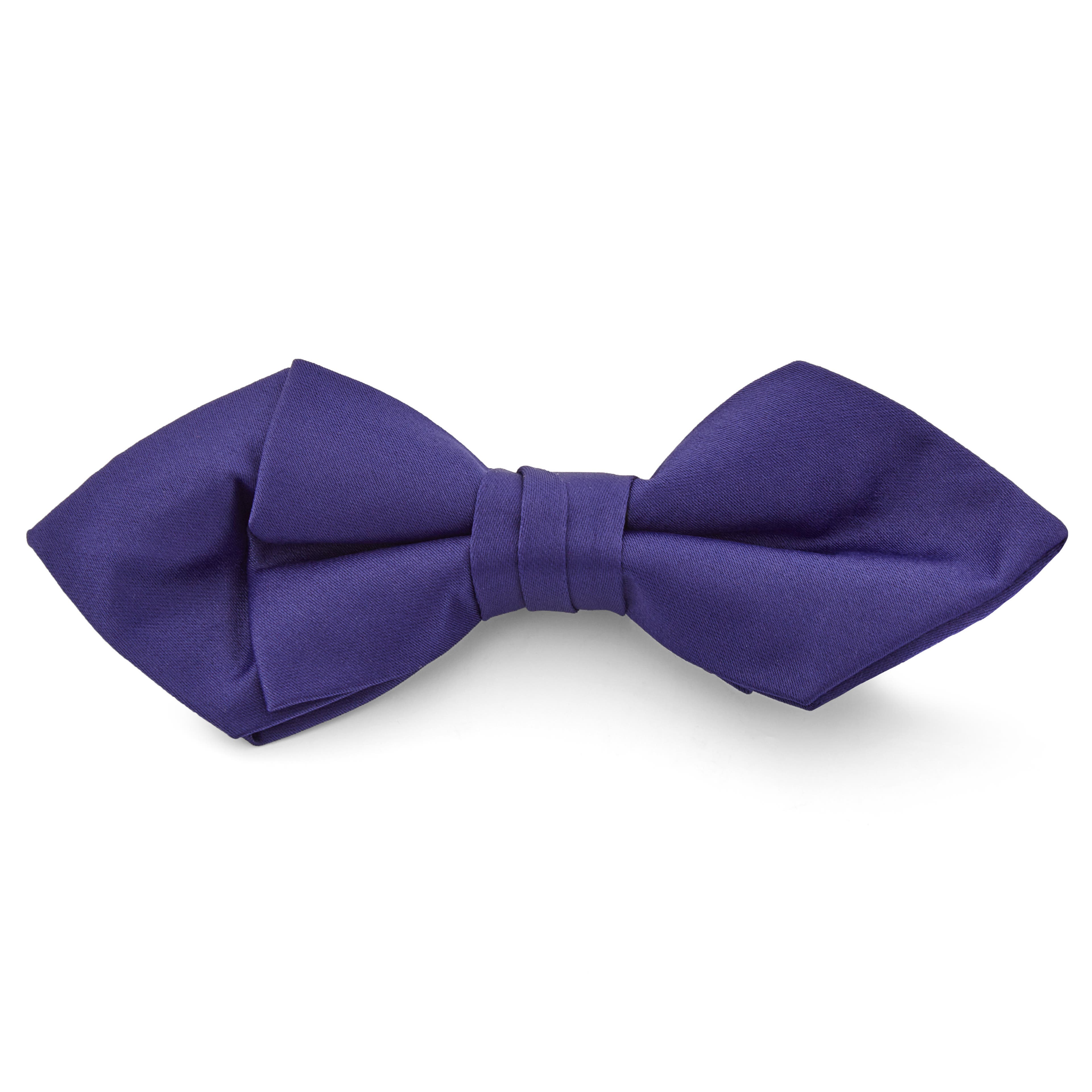 Electric Purple Basic Pointy Pre-Tied Bow Tie