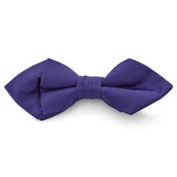Dark Violet Basic Pointy Pre-Tied Bow Tie