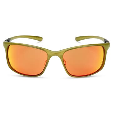 Zelené sportovní sluneční brýle Premium